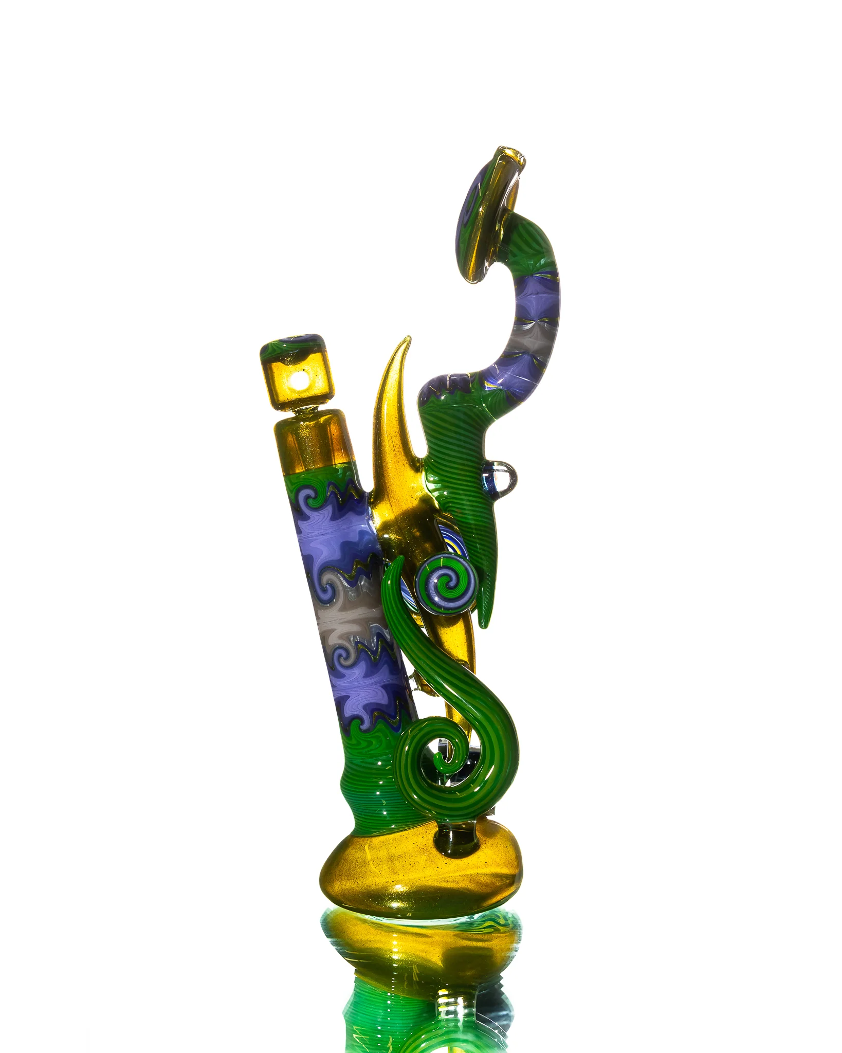 Aaron B - Water Pipe - Green & Purple - Image 4