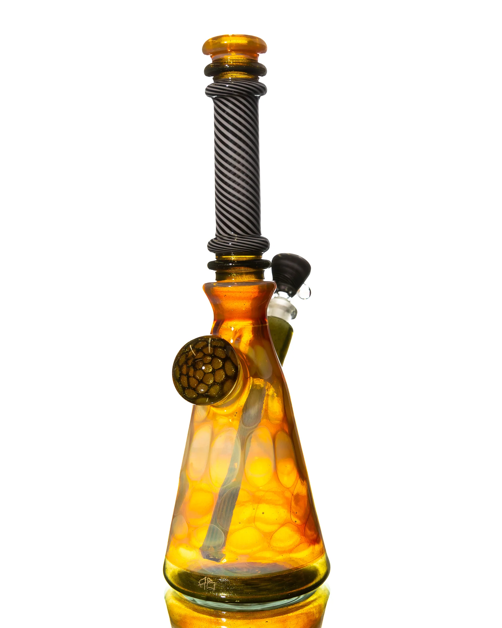Aaron B - Faceted Beaker - Yellow & Green - Image 3