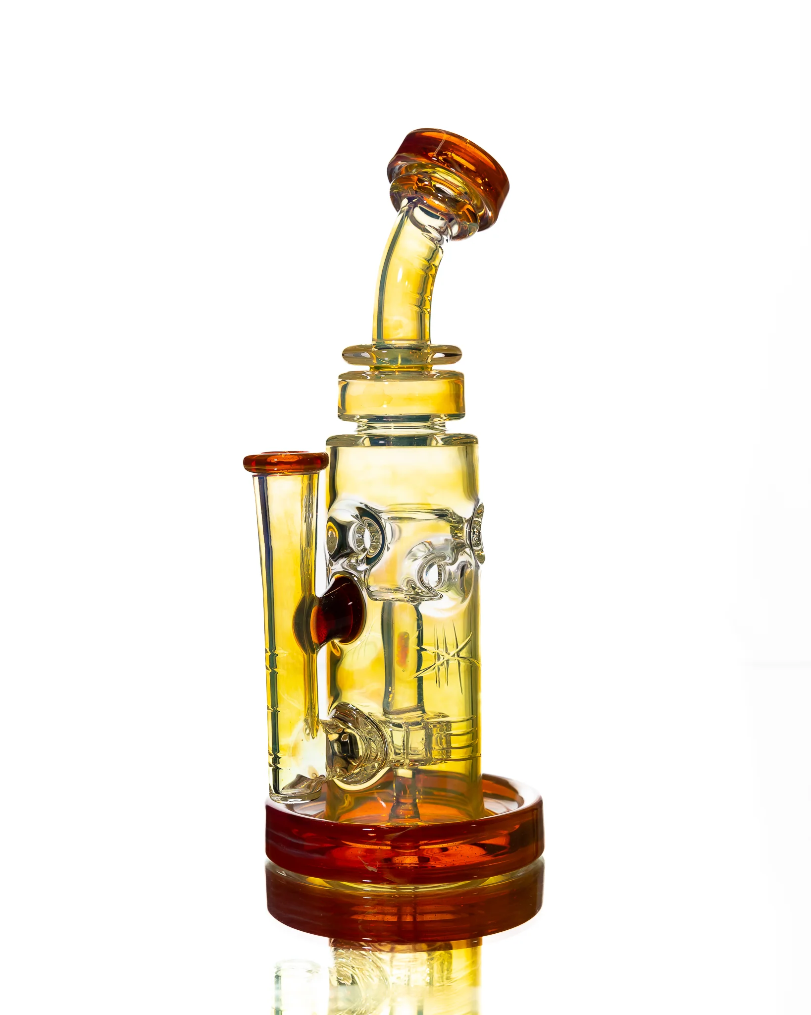 Bronx Glass - Encased Opal Straight Fab - Orange - Image 4