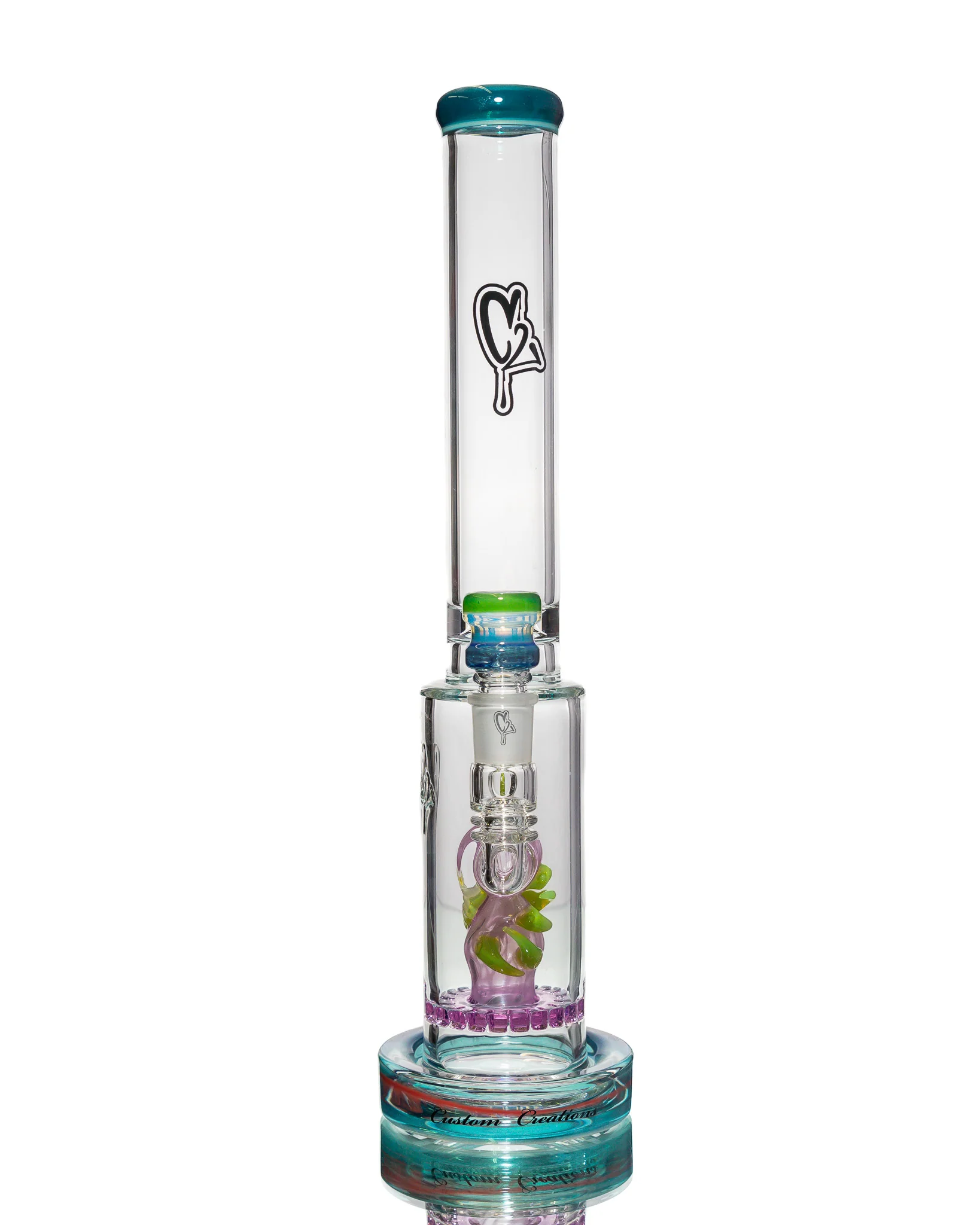 C2 Custom Creations - Straight Tube - Pink & Green Tentacle - Image 5
