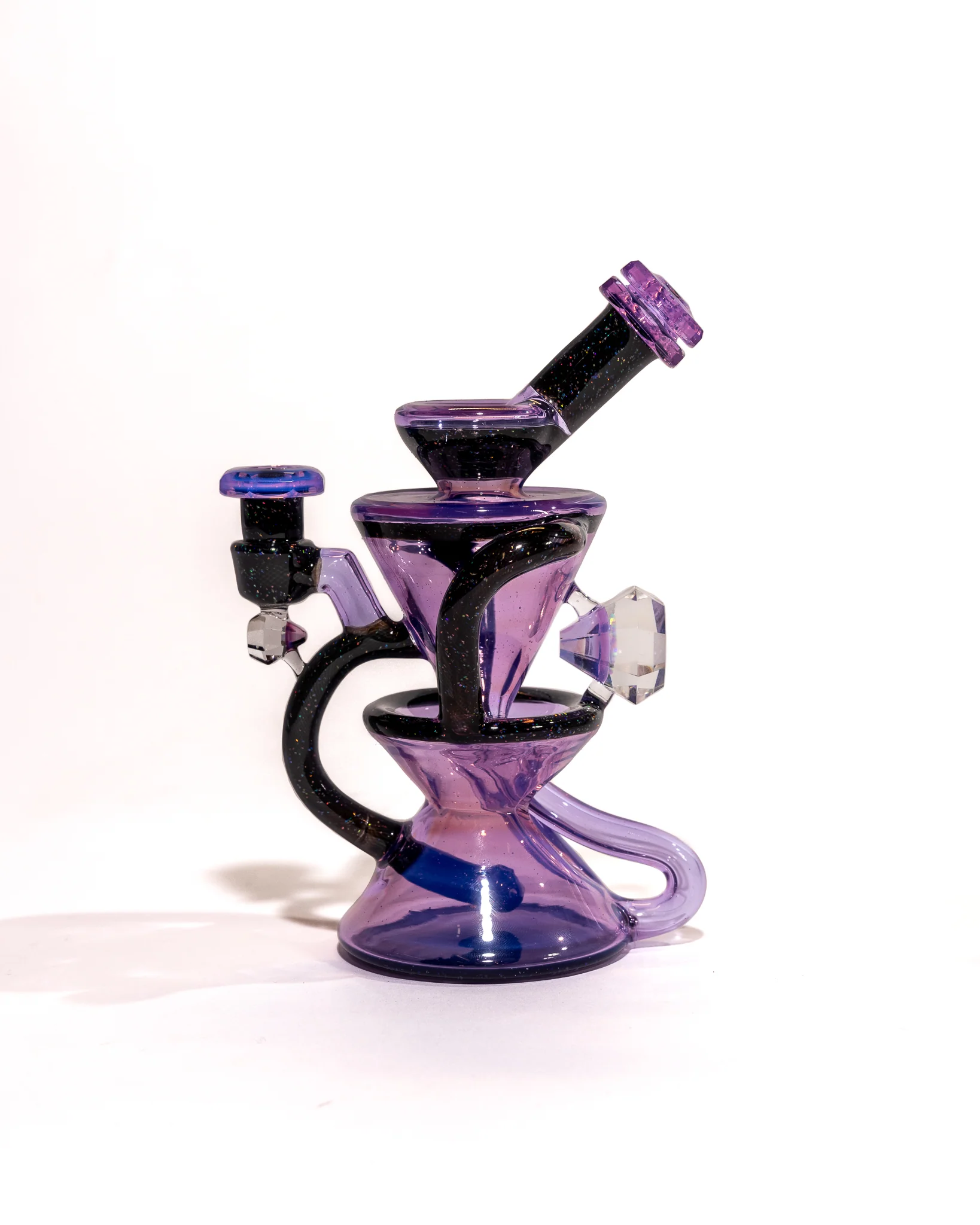 Captn Cronic Glass - Faceted Crushed Opal Recycler - Transparent Neo Opal - Image 10