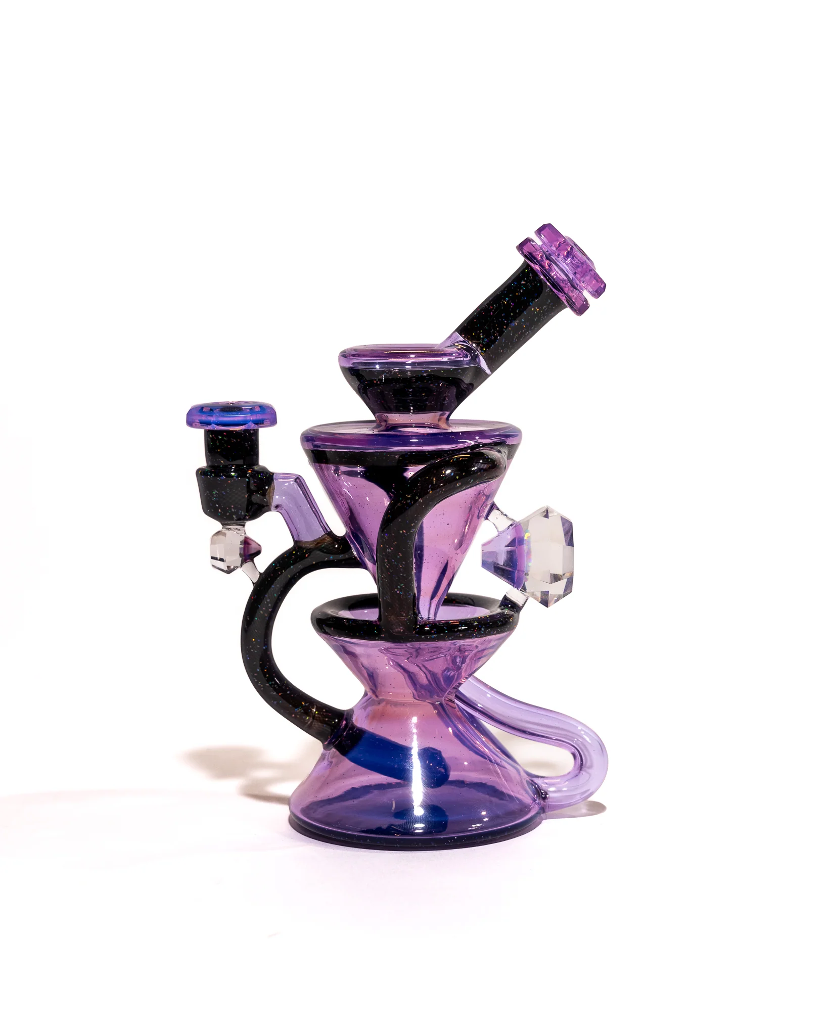 Captn Cronic Glass - Faceted Crushed Opal Recycler - Transparent Neo Opal - Image 2