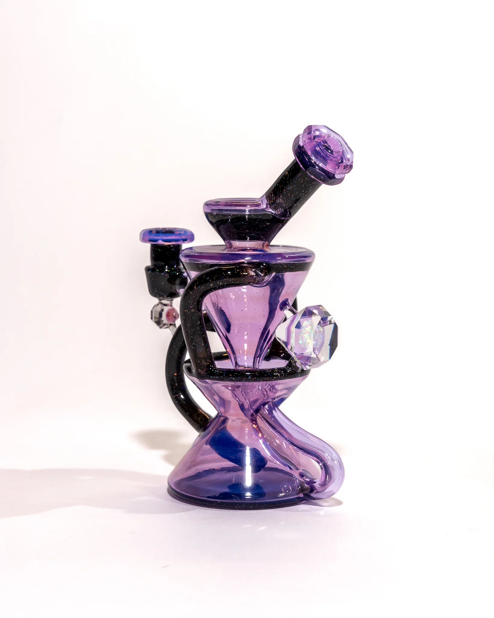 Captn Cronic Glass - Faceted Crushed Opal Recycler - Transparent Neo Opal - Image 3