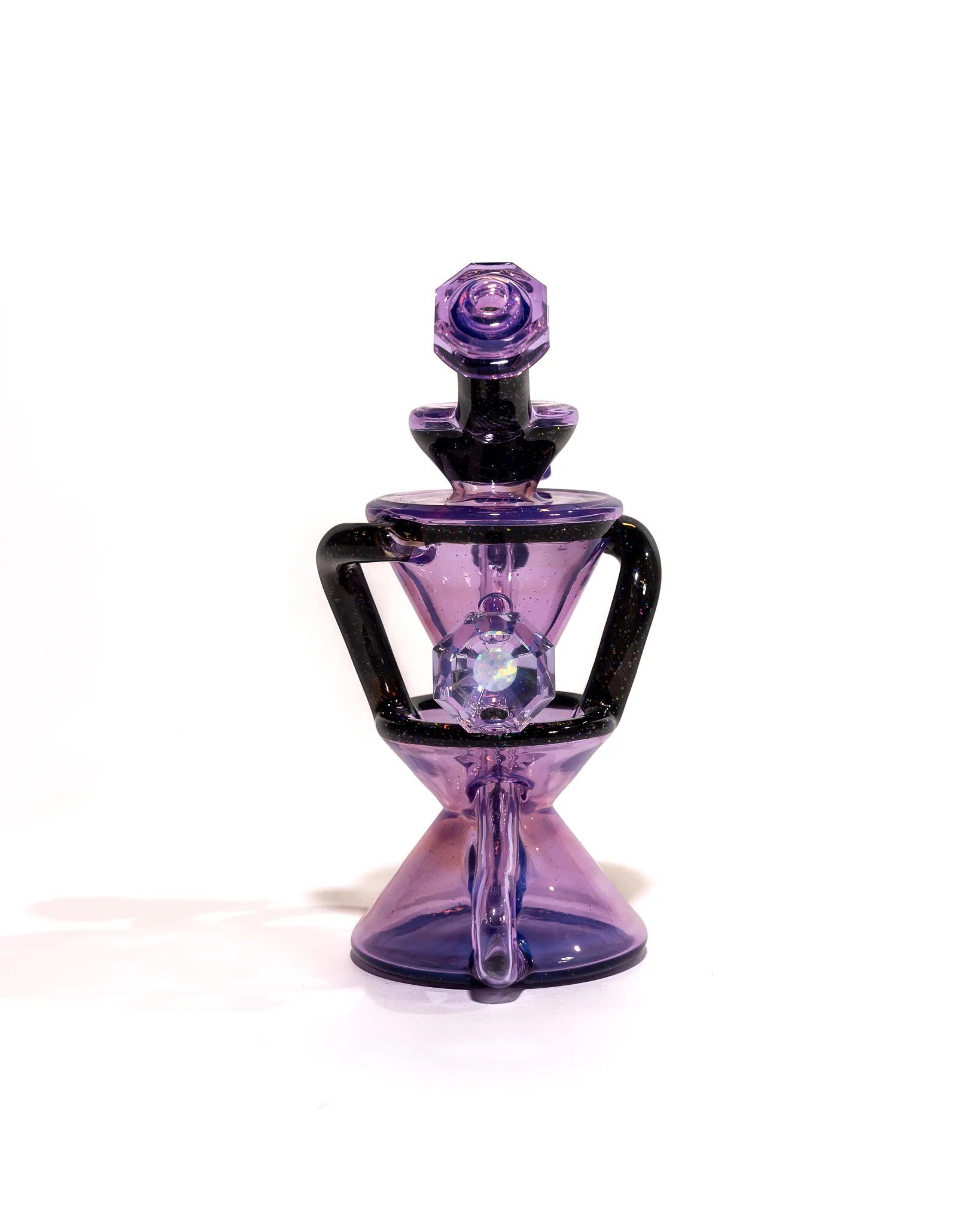 Captn Cronic Glass - Faceted Crushed Opal Recycler - Transparent Neo Opal - Image 4