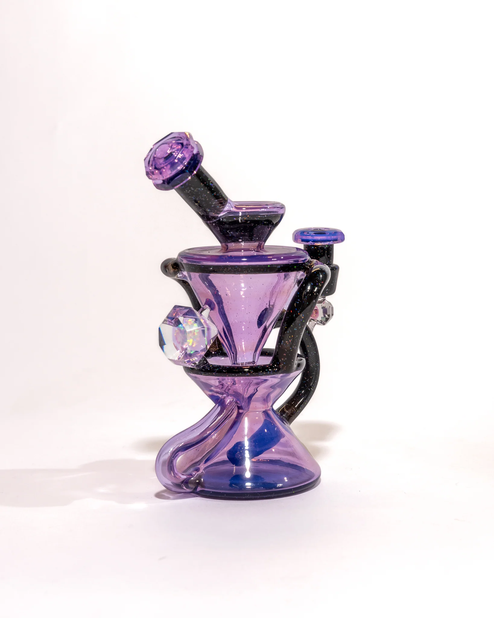 Captn Cronic Glass - Faceted Crushed Opal Recycler - Transparent Neo Opal - Image 5