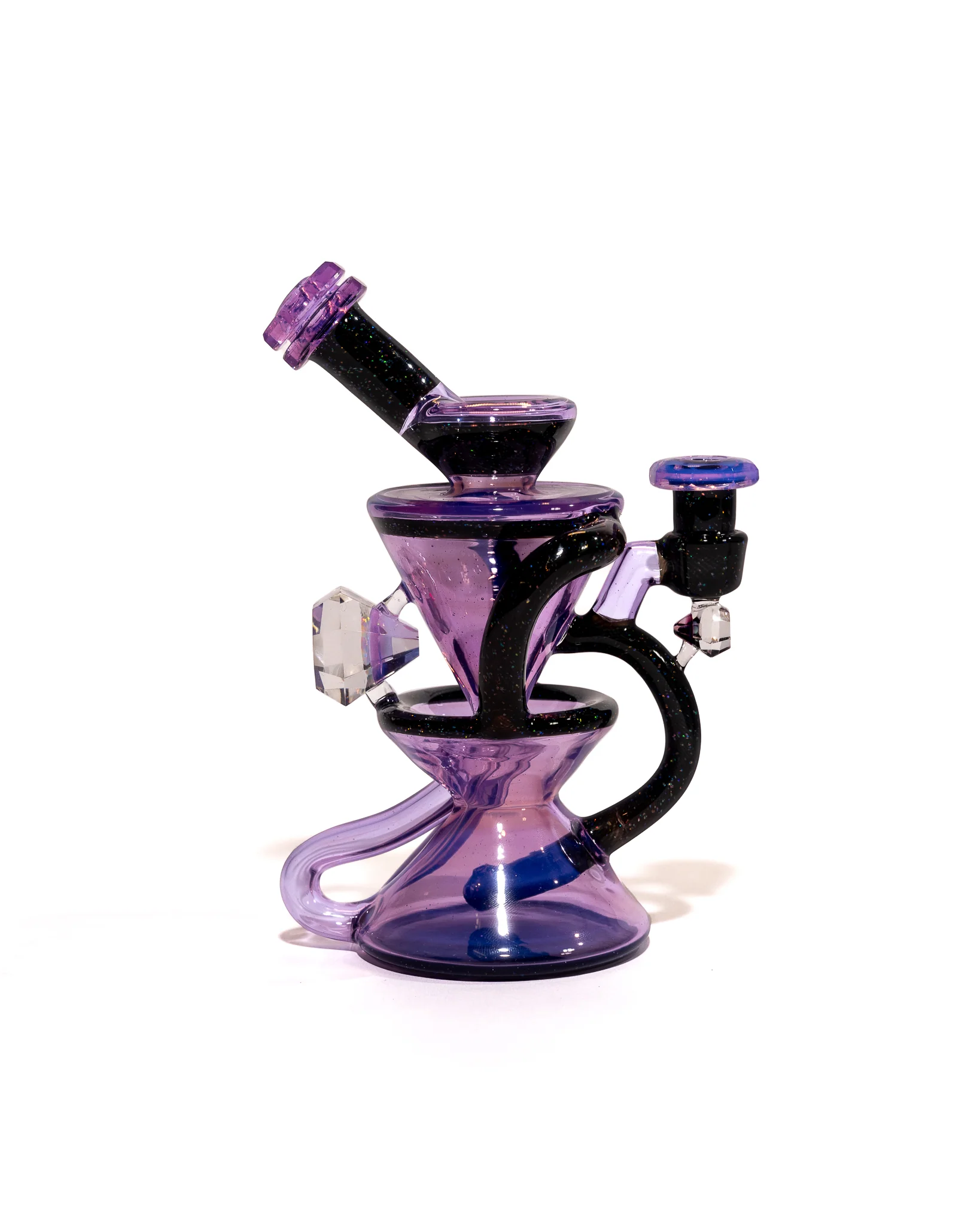 Captn Cronic Glass - Faceted Crushed Opal Recycler - Transparent Neo Opal - Image 6