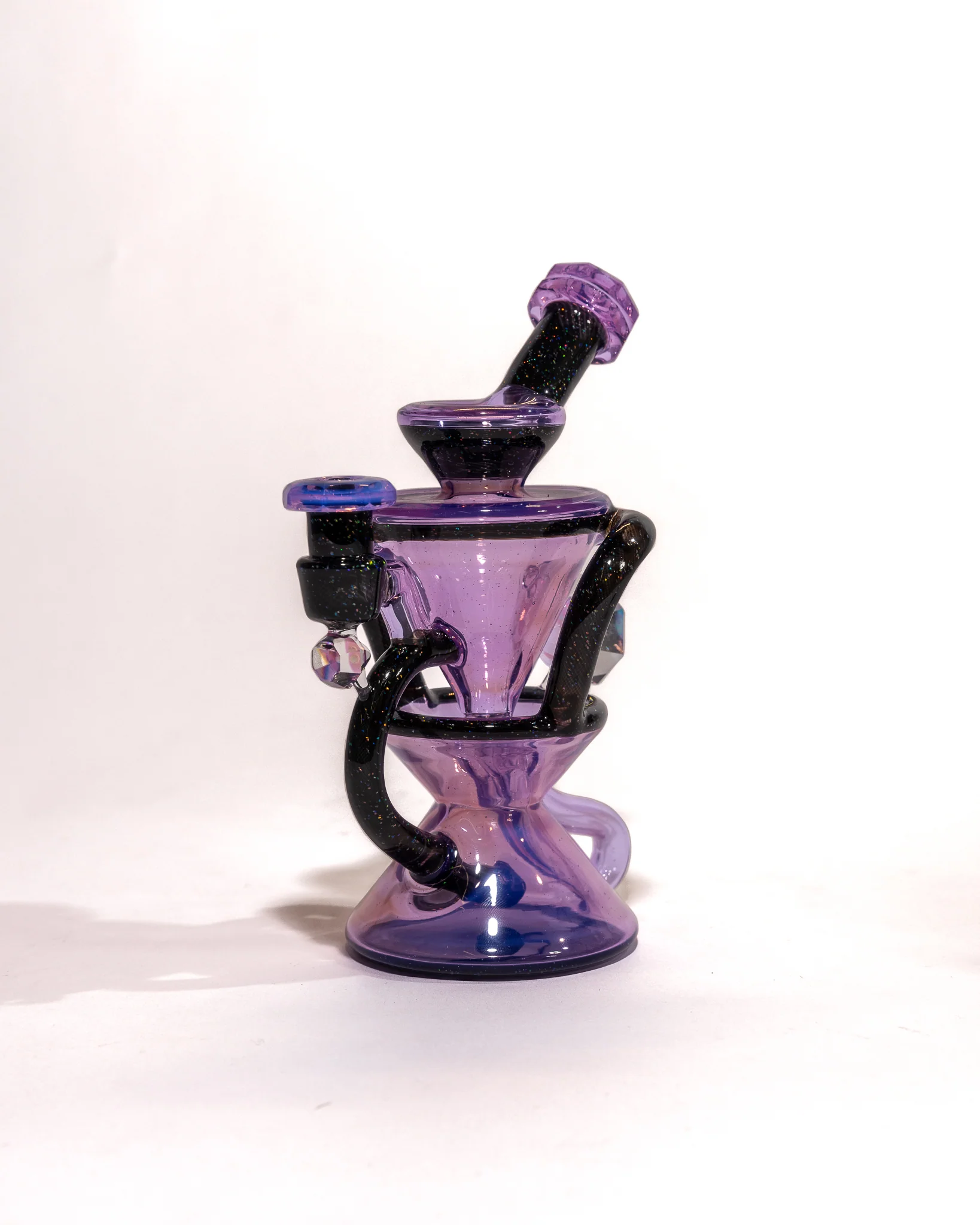 Captn Cronic Glass - Faceted Crushed Opal Recycler - Transparent Neo Opal - Image 9