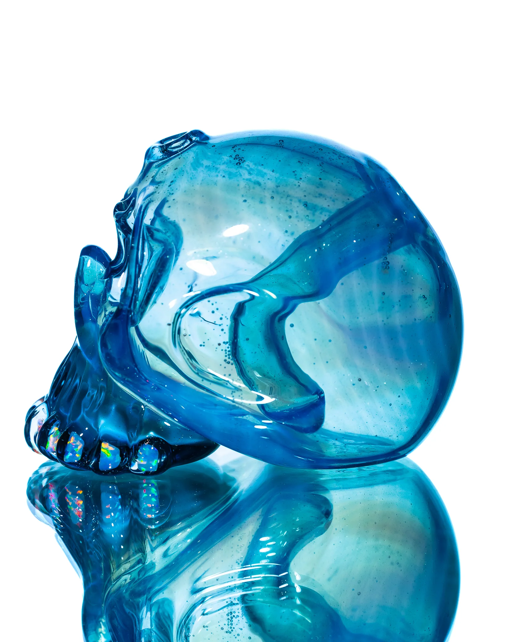 Carsten Carlile - Shredder Skull - Blue Crushed Opal - Image 3