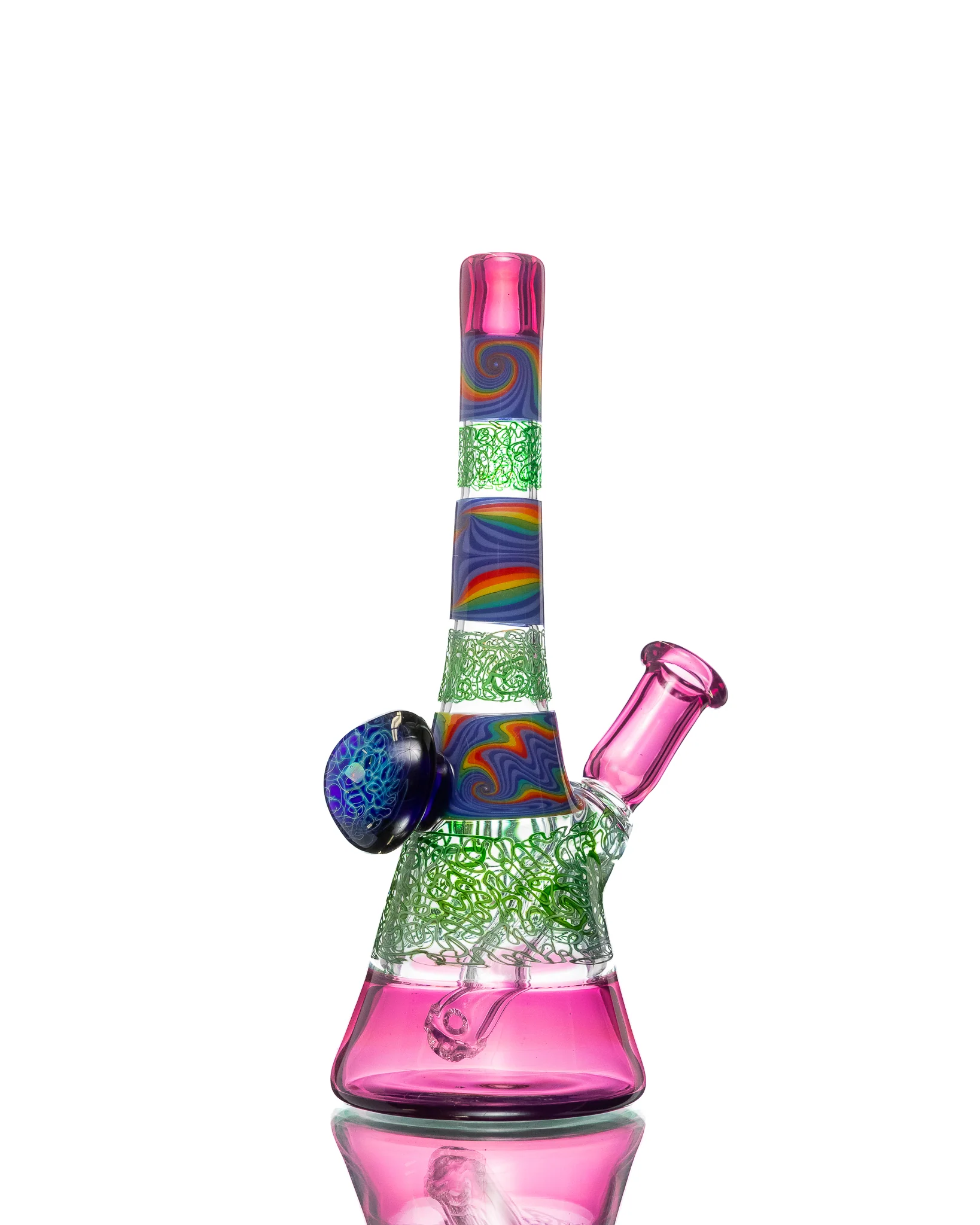 Chuck B - Squiggletech Rig - Pink & Green (UV) - Image 3