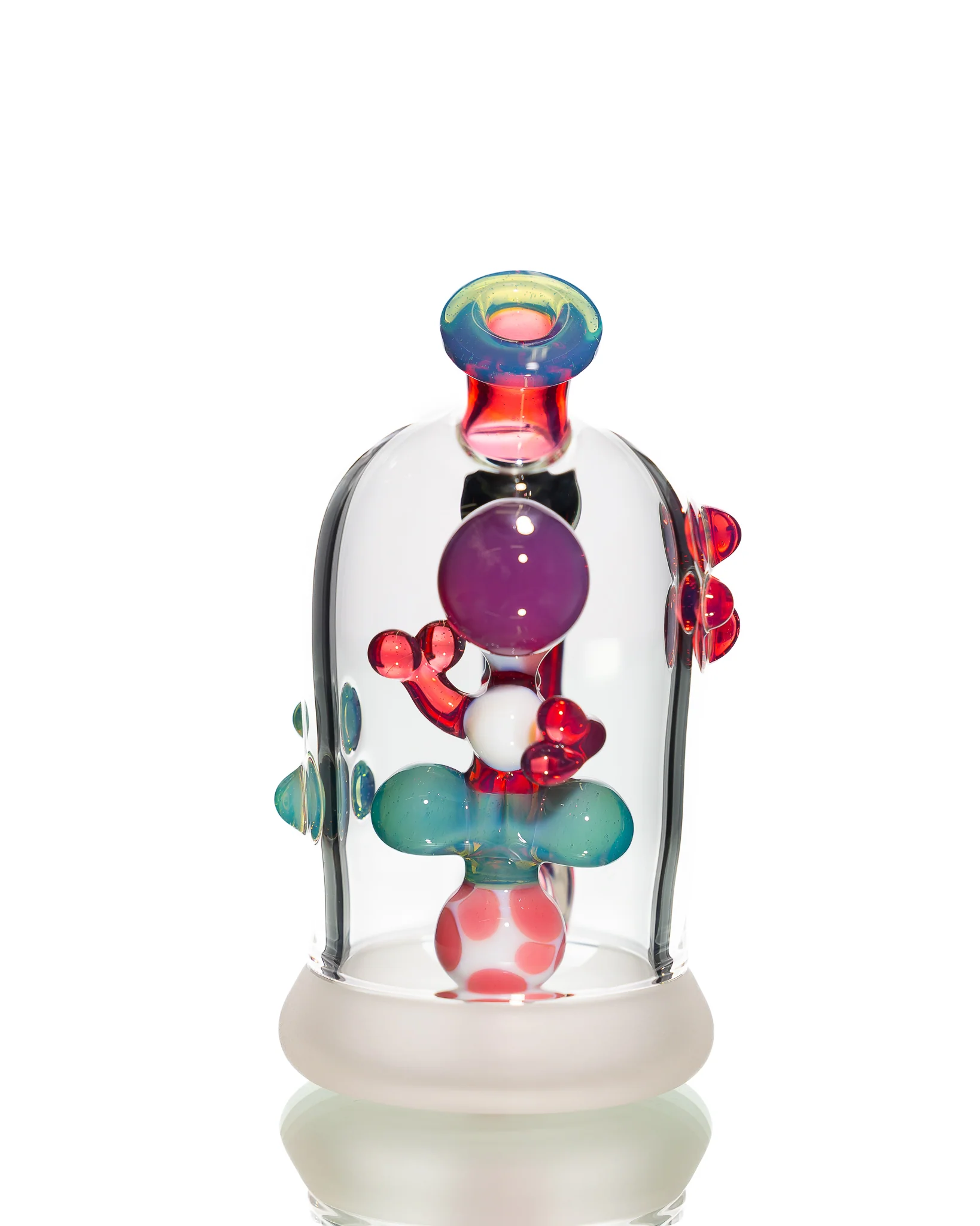 Mitzel Glass - Pink/Teal Trapped Yoshi #265 - Image 2