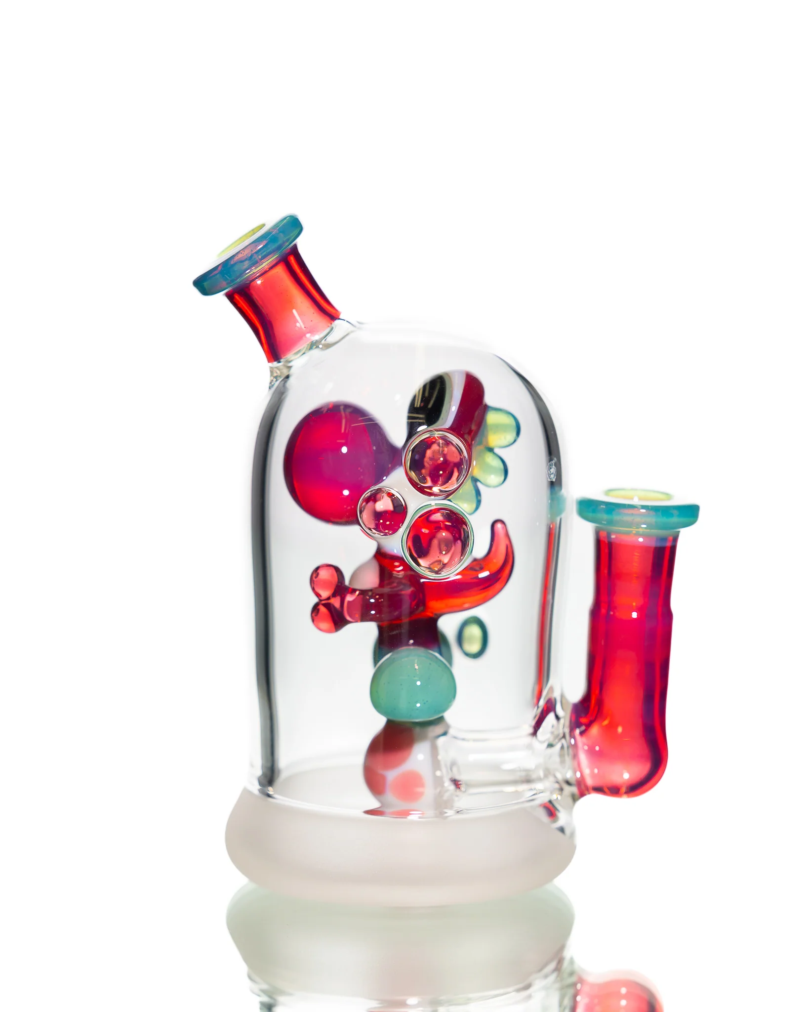 Mitzel Glass - Pink/Teal Trapped Yoshi #265 - Image 3