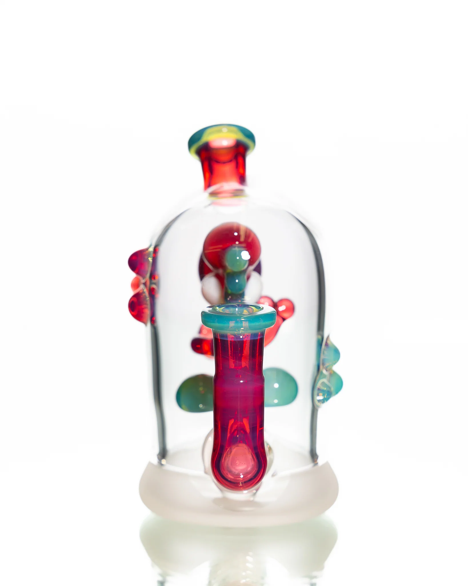 Mitzel Glass - Pink/Teal Trapped Yoshi #265 - Image 4