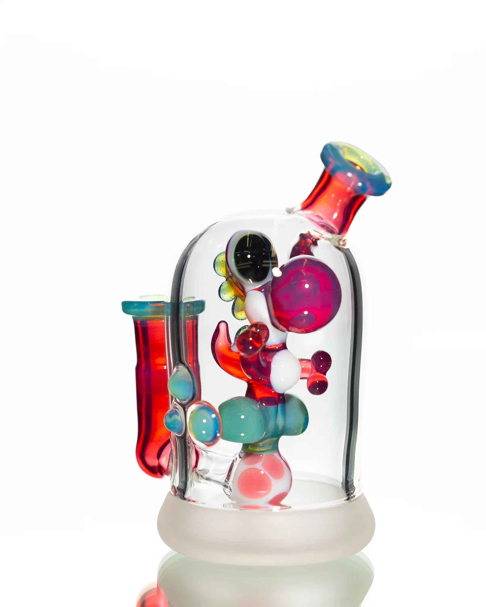 Mitzel Glass - Pink/Teal Trapped Yoshi #265 - Image 5