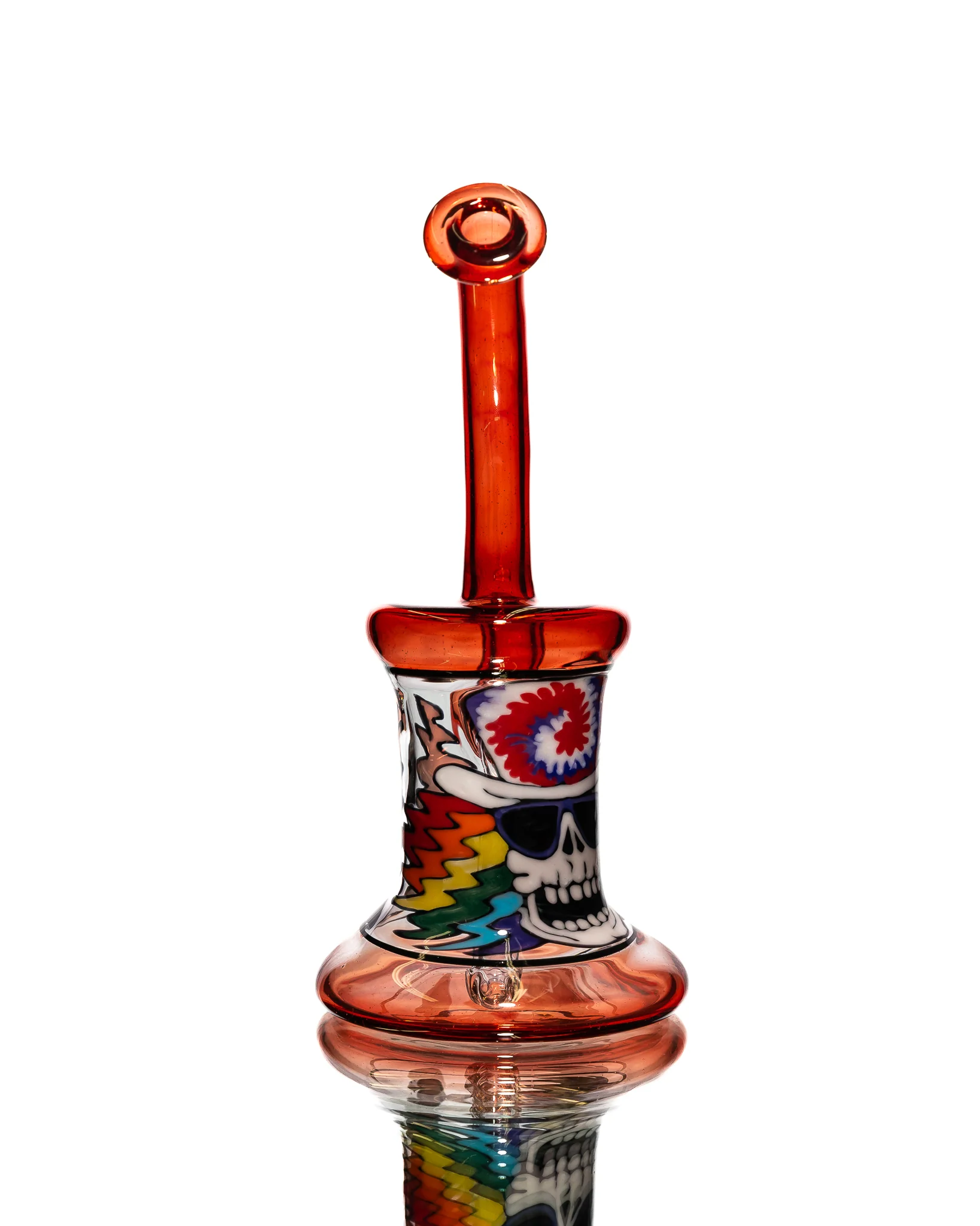 Windstar Glass - Bent Jammer - Rainbow Skull - Image 2