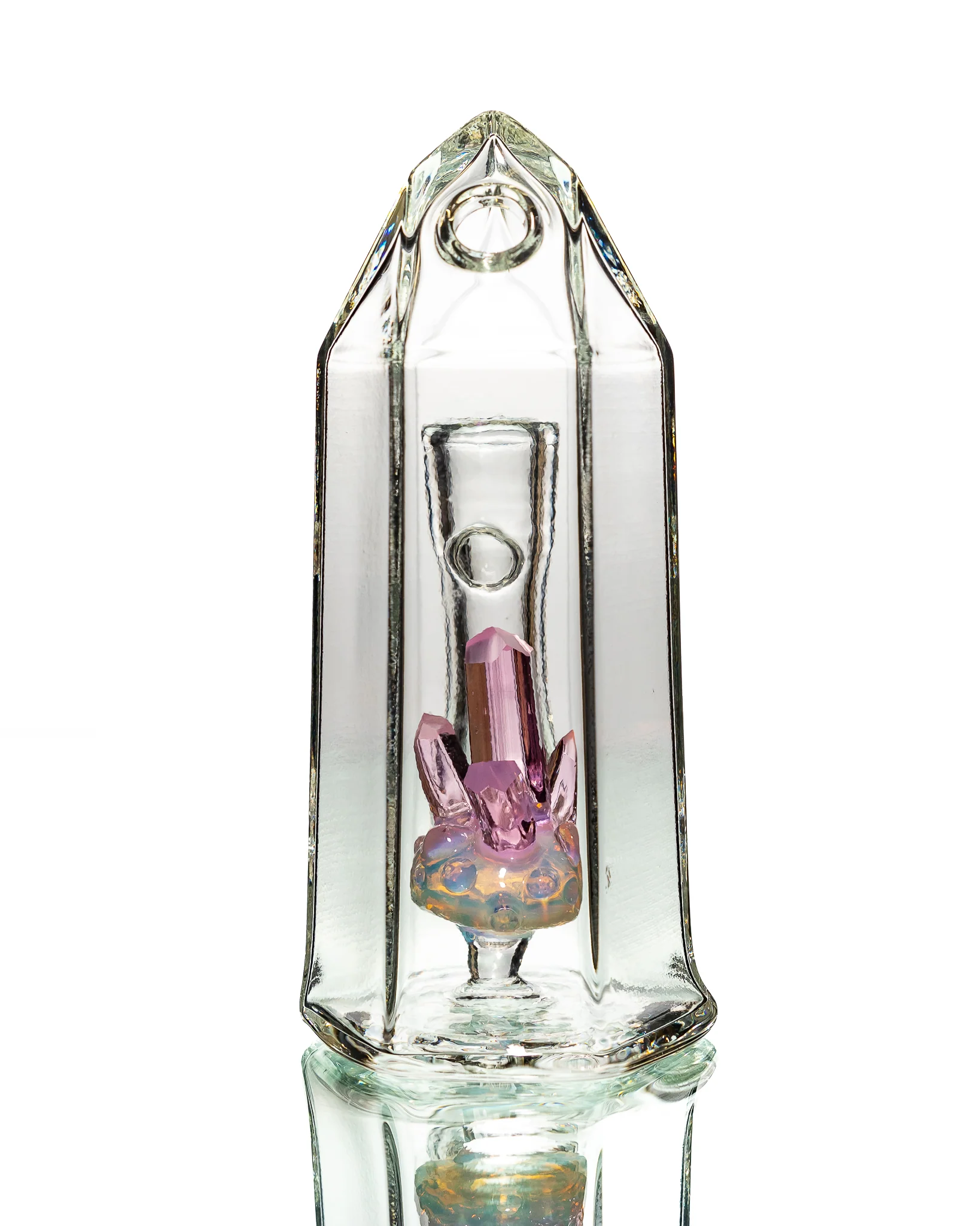 Digger Glass - Crystal Jammer - Pink & Clear - Image 2