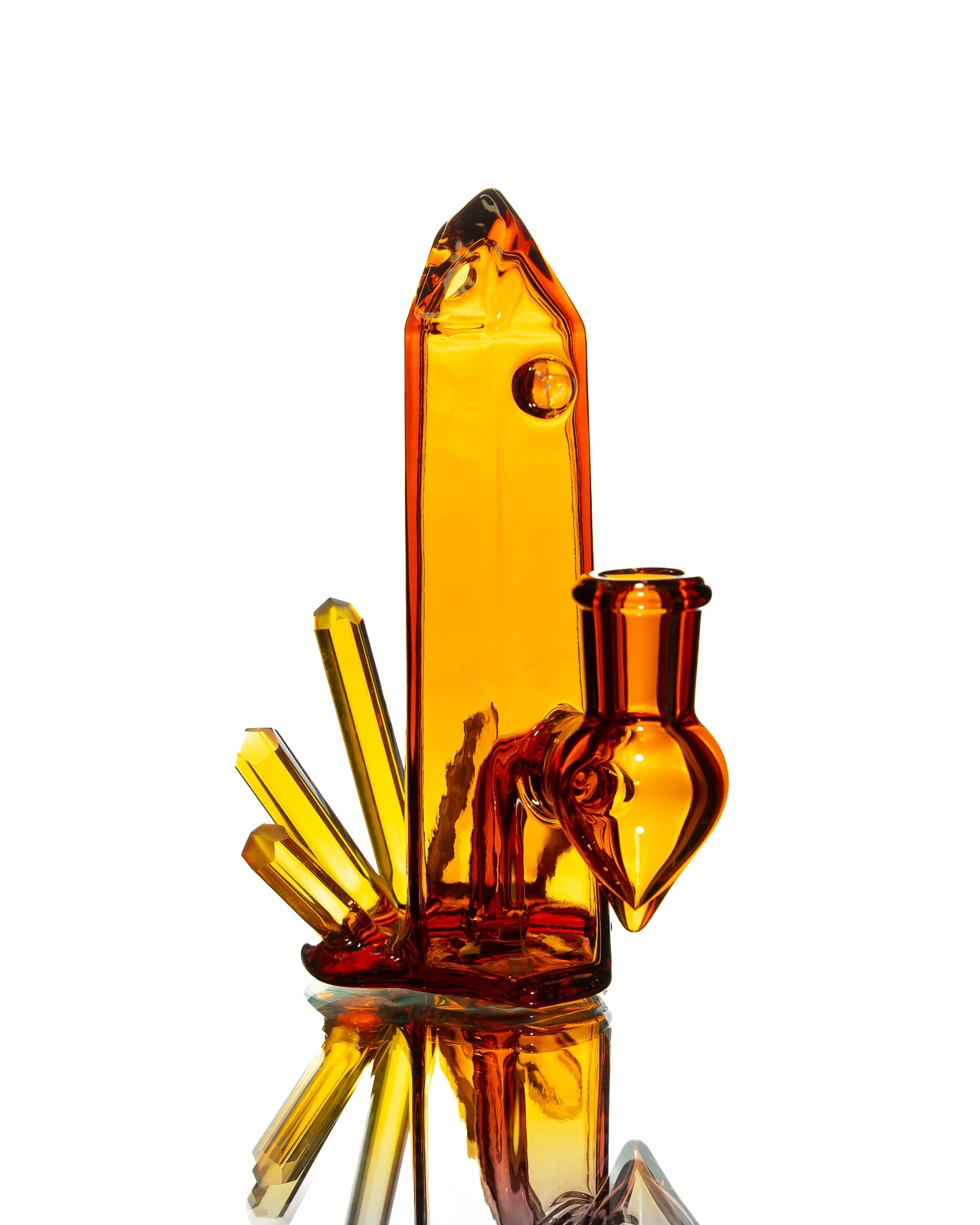 Digger Glass - Mini Crystal Jammer - Orange - Image 4