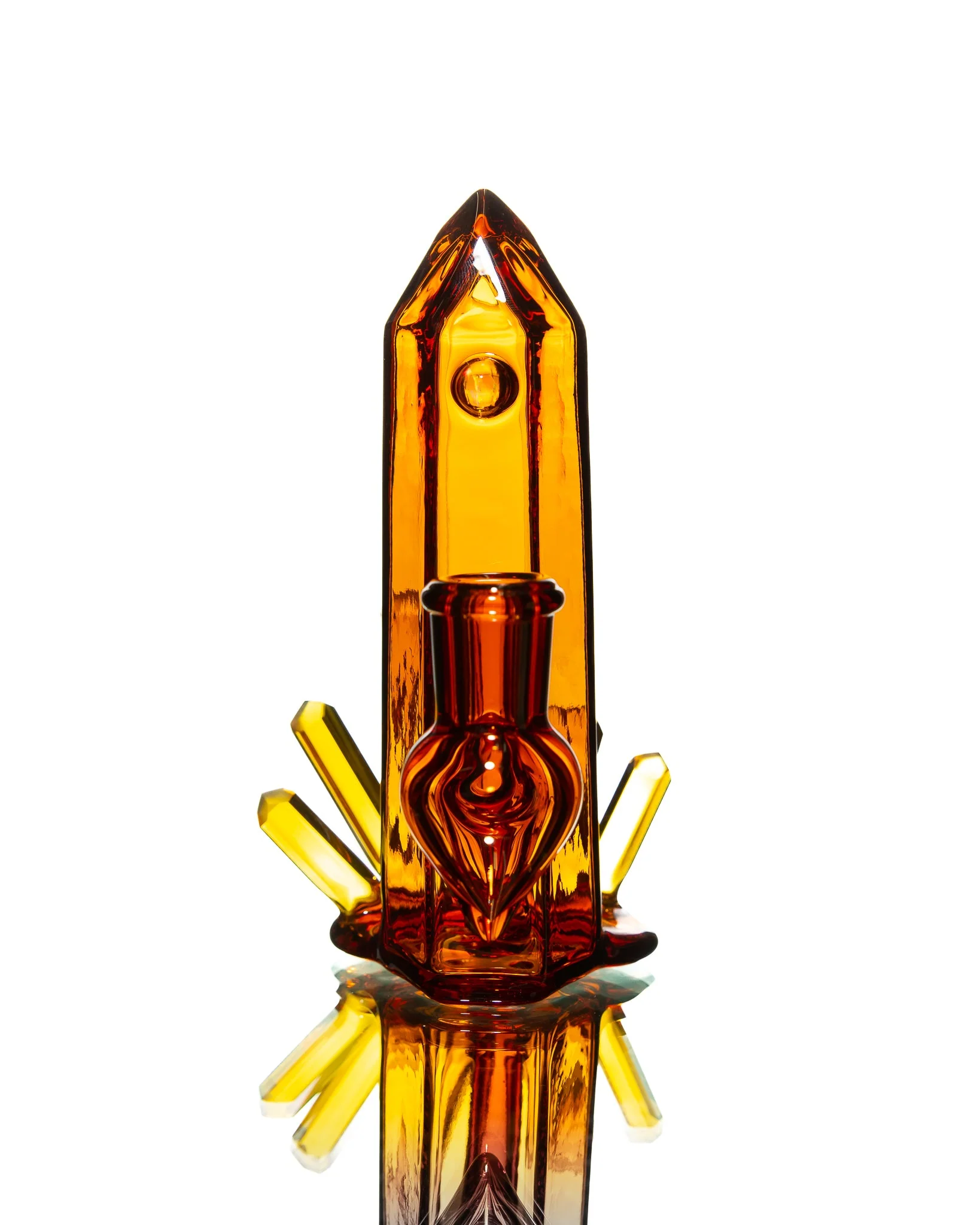 Digger Glass - Mini Crystal Jammer - Orange - Image 5