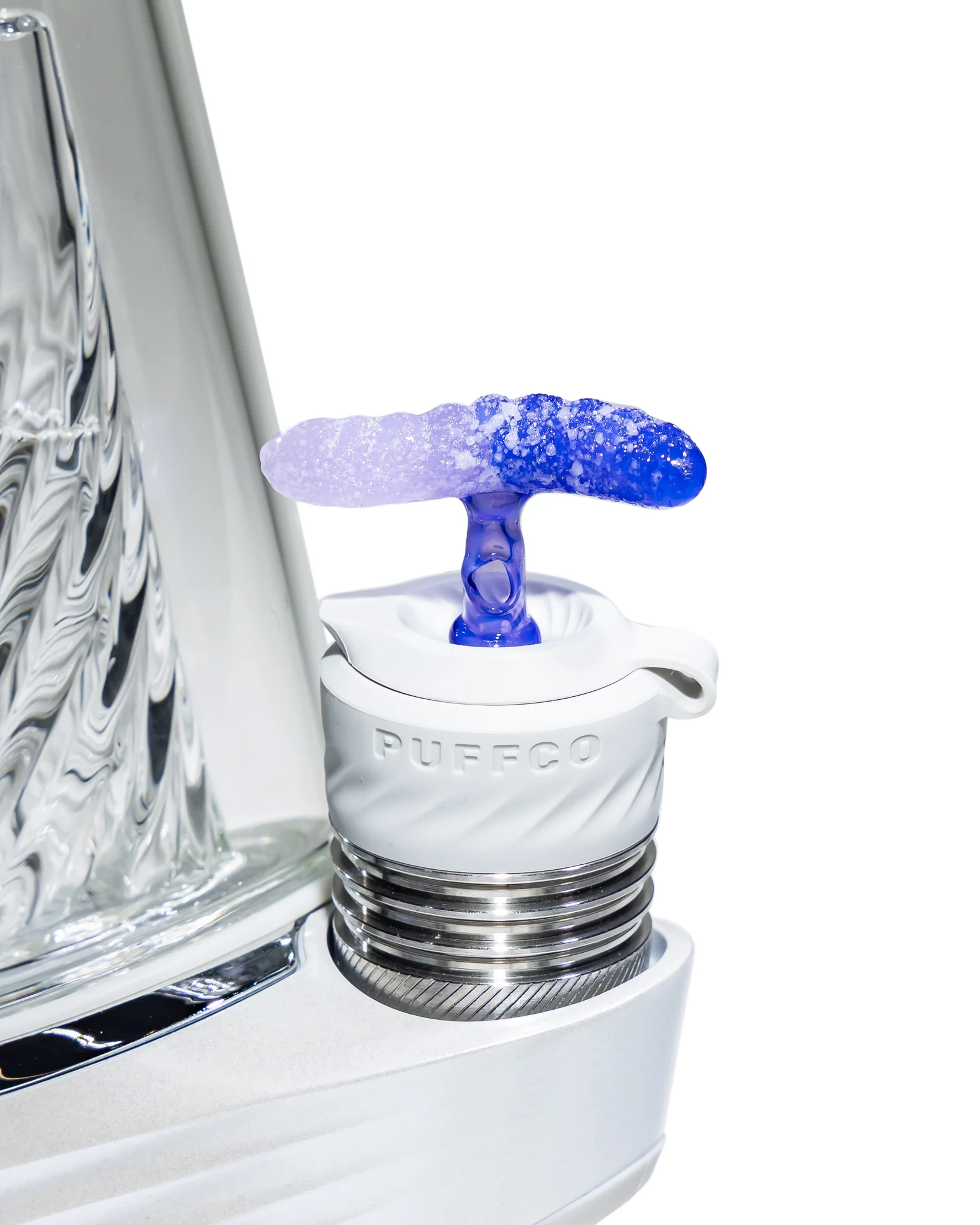 Emperial Glass - Sour Worm 3DXL Joystick Cap - Cobalt & Handmix Purple - Image 2