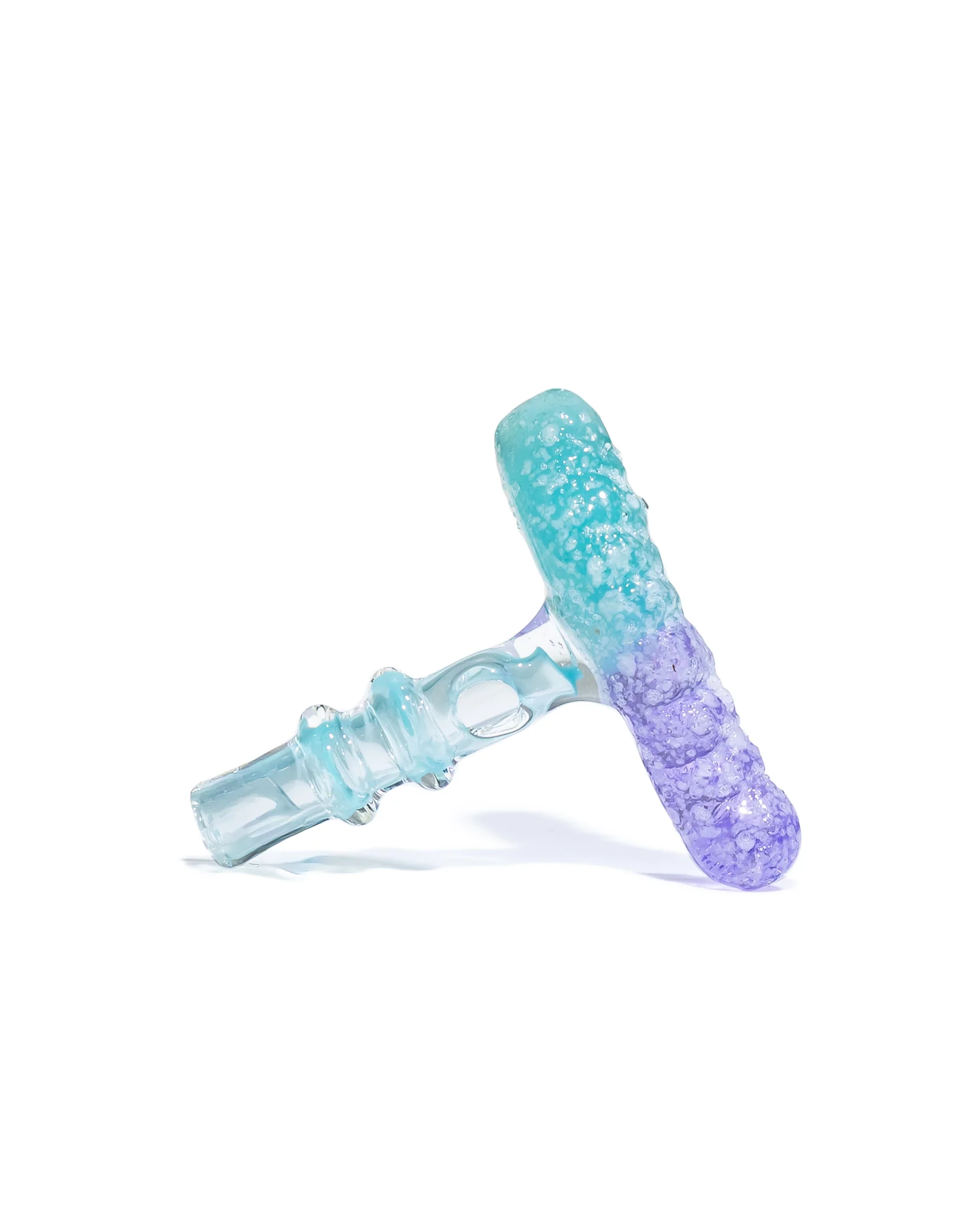 Emperial Glass - Sour Worm 3DXL Joystick Cap - Handmix Blue & Purple Lollipop
