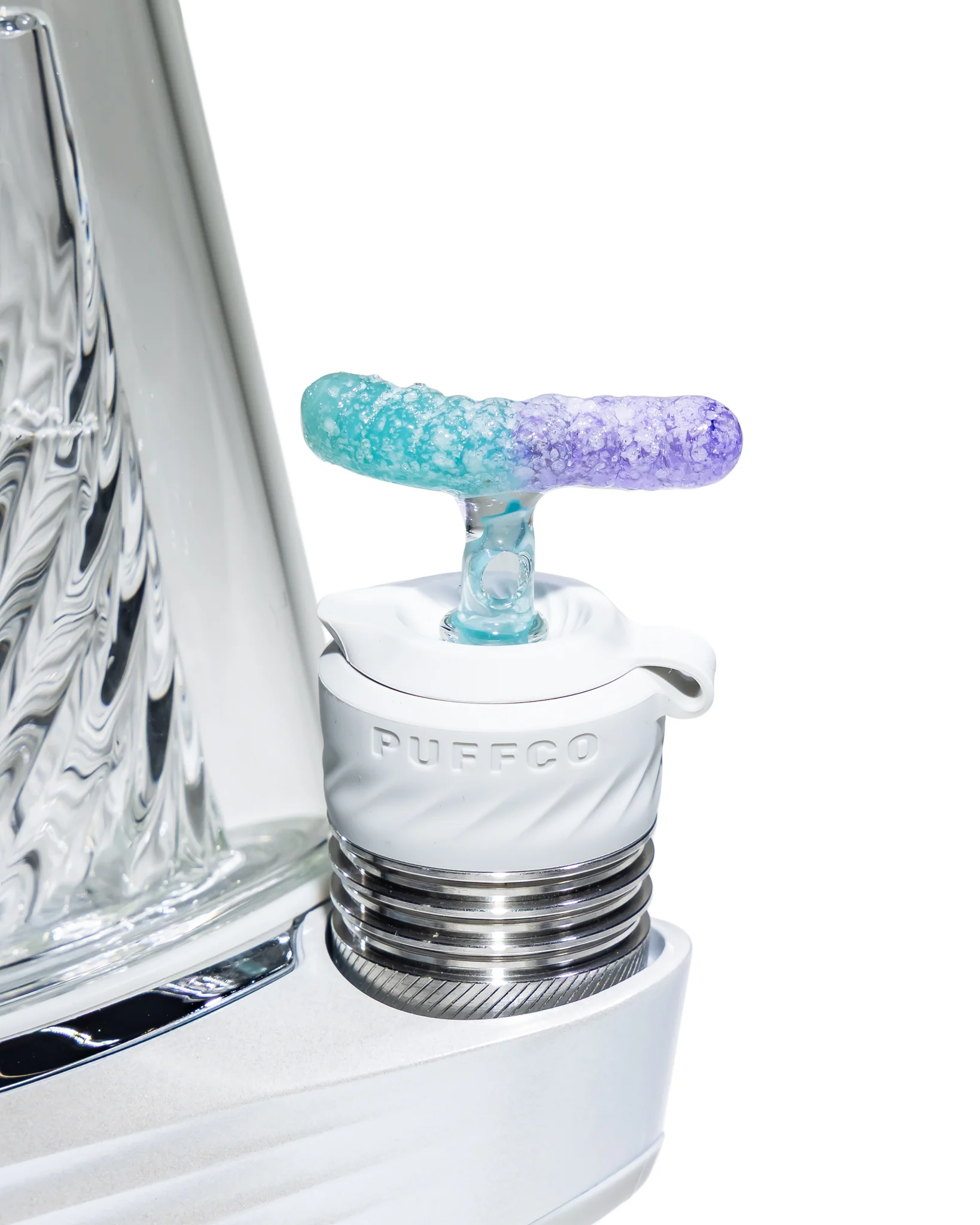 Emperial Glass - Sour Worm 3DXL Joystick Cap - Handmix Blue & Purple Lollipop - Image 2
