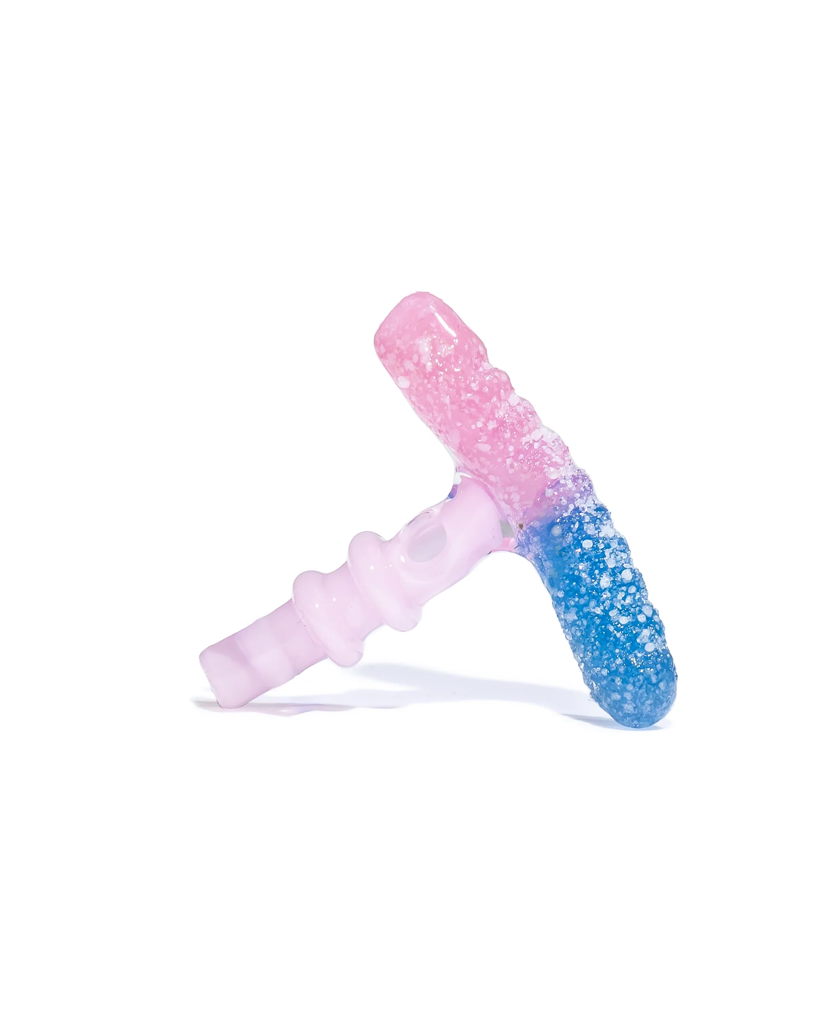 Emperial Glass - Sour Worm 3DXL Joystick Cap - Handmix Pink & Handmix Blue