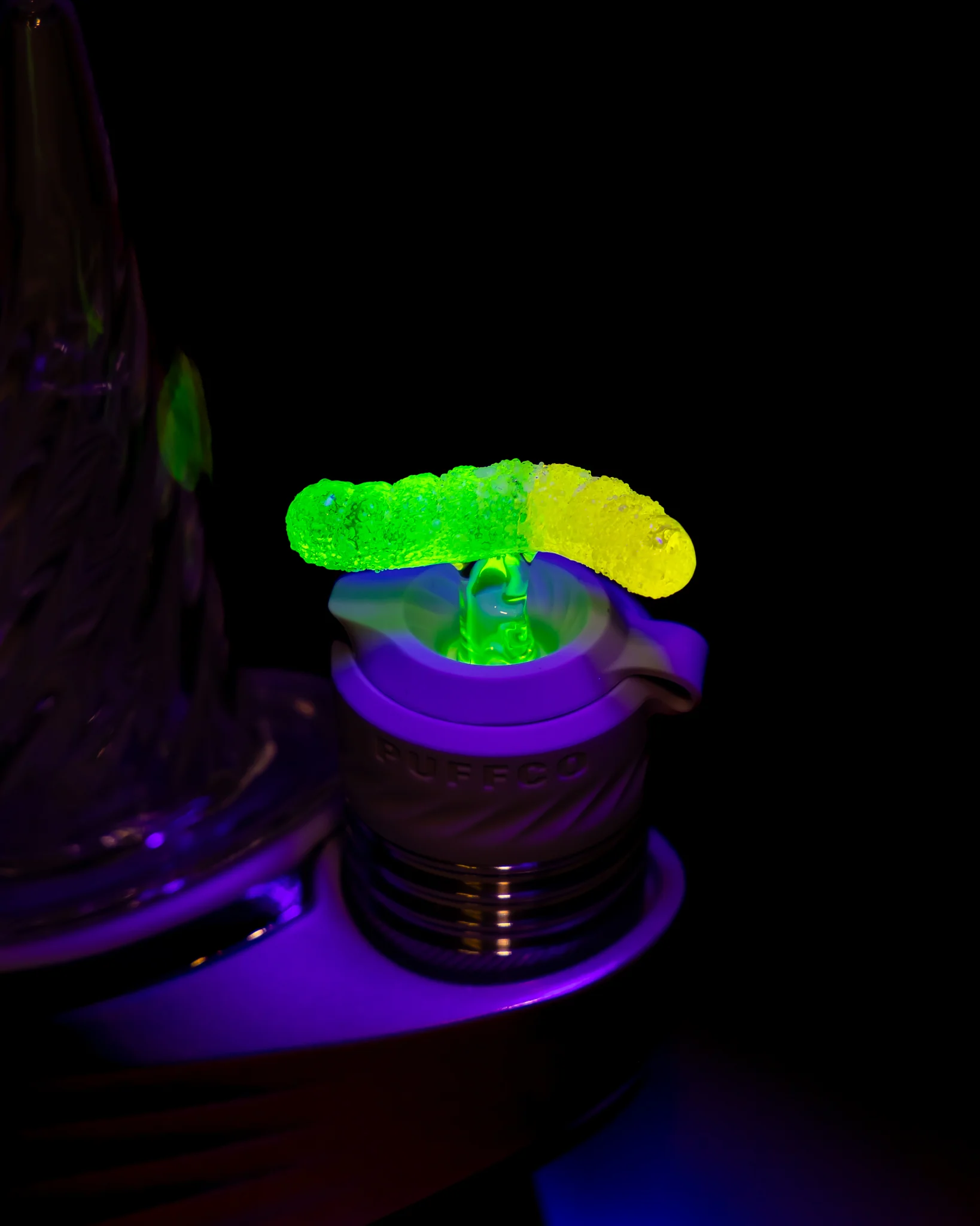 Emperial Glass - Sour Worm 3DXL Joystick Cap - Haterade & Citron (UV) - Image 3