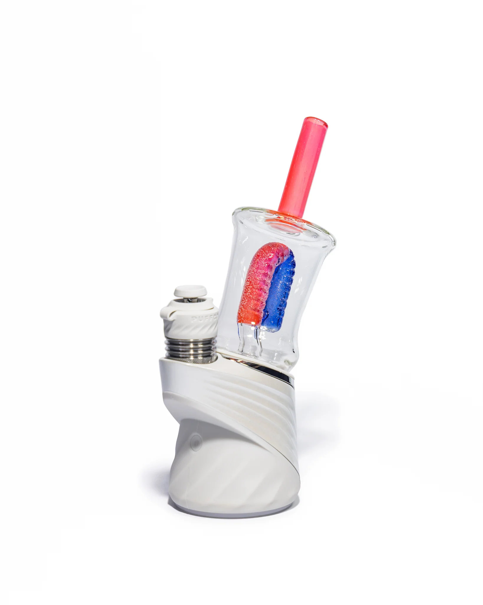 Emperial Glass - Sour Worm Cup Puffco Attachment - Cad Red & Cobalt Blue - Image 10