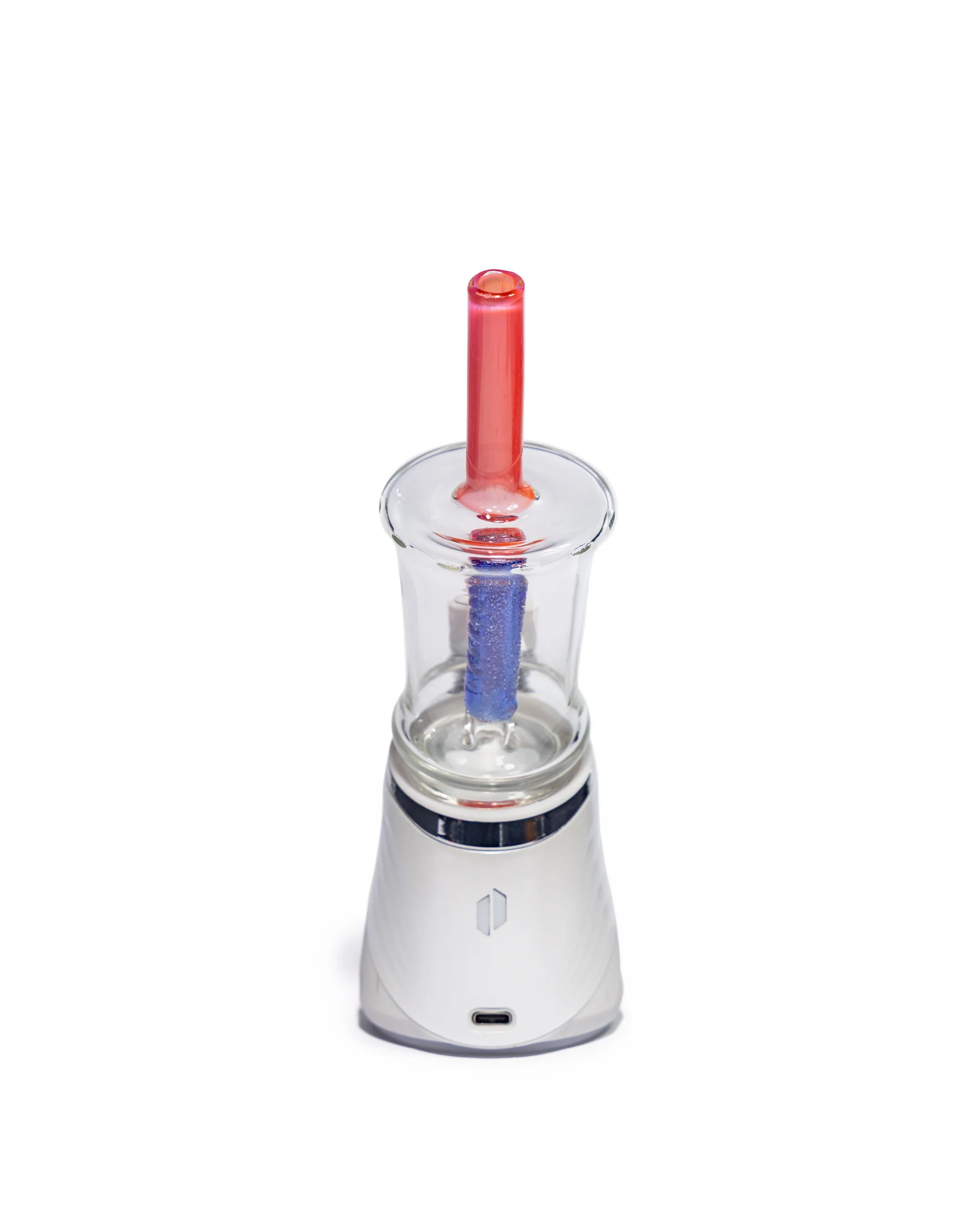 Emperial Glass - Sour Worm Cup Puffco Attachment - Cad Red & Cobalt Blue - Image 5