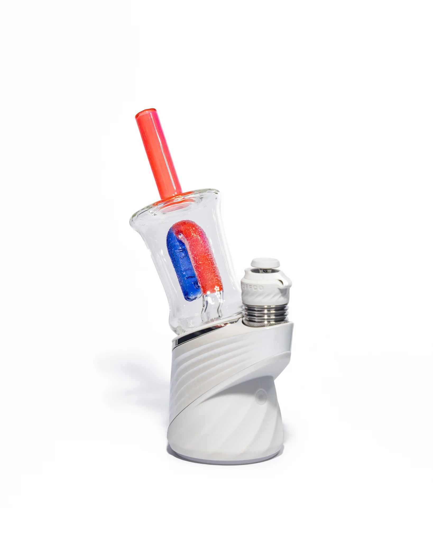 Emperial Glass - Sour Worm Cup Puffco Attachment - Cad Red & Cobalt Blue - Image 8