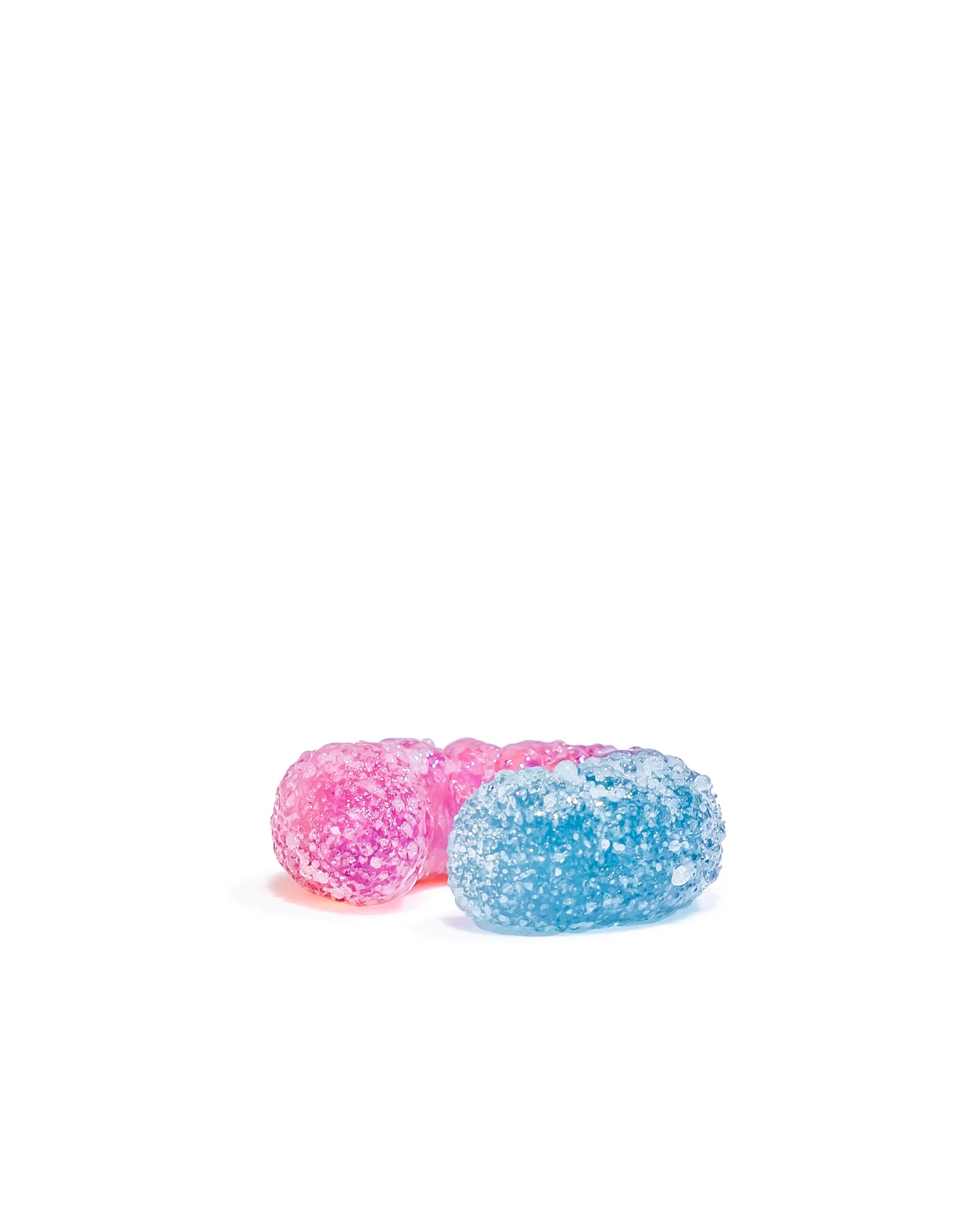 Emperial Glass - Sour Worm Marble Stand - Handmix Pink & Handmix Blue - Image 2