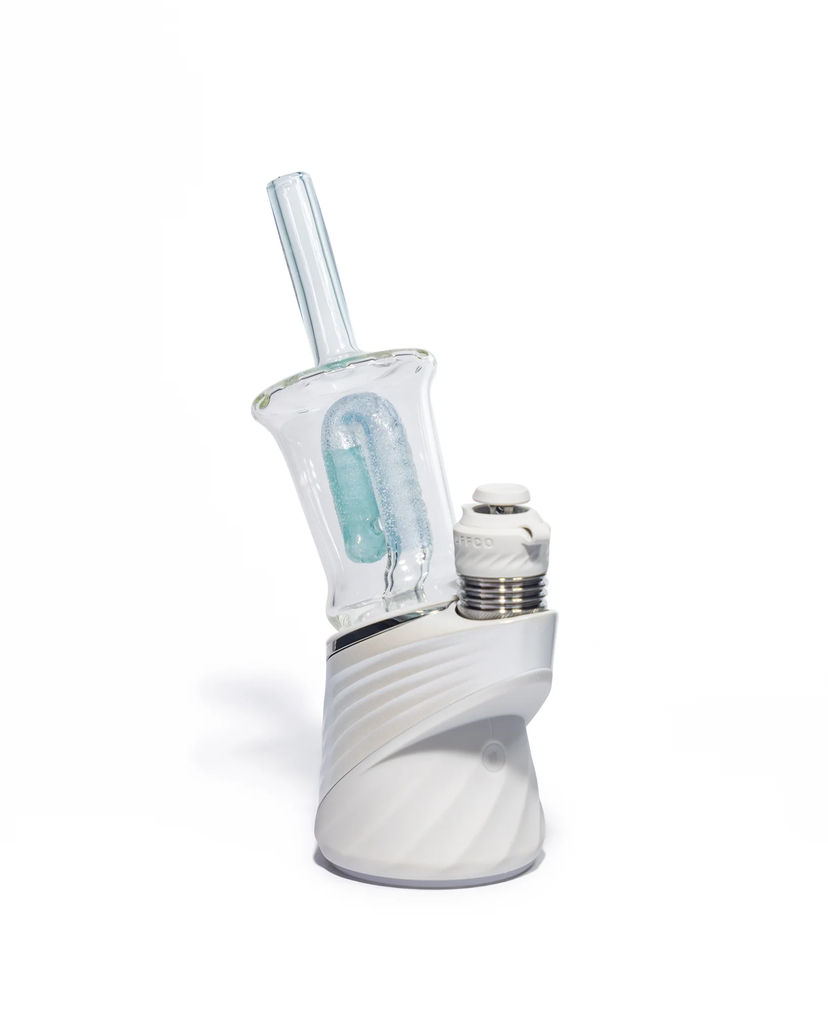 Emperial Glass - Sour Worm Cup Puffco Attachment - Handmix Blue & Aqua - Image 8