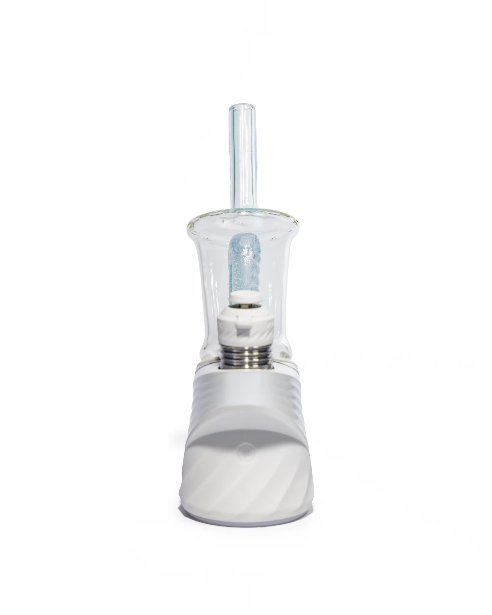 Emperial Glass - Sour Worm Cup Puffco Attachment - Handmix Blue & Aqua - Image 9