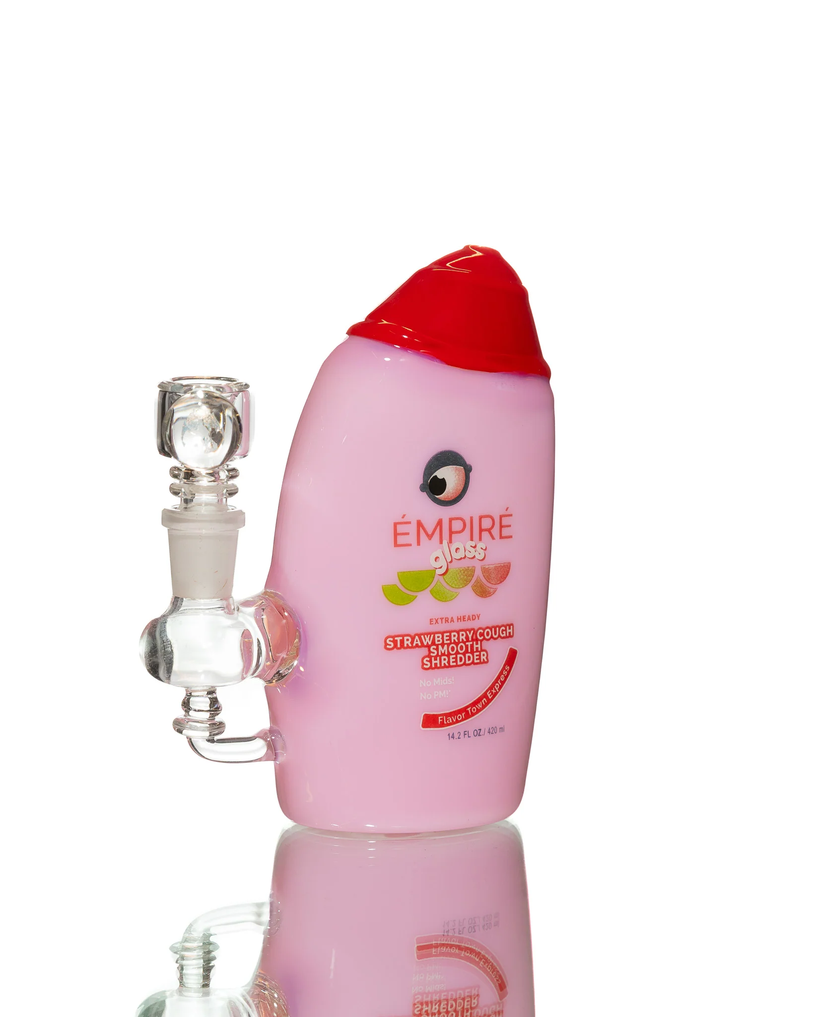 Empire Glassworks -  Mini Rig - Strawberry Cough Shampoo Bottle - Image 2