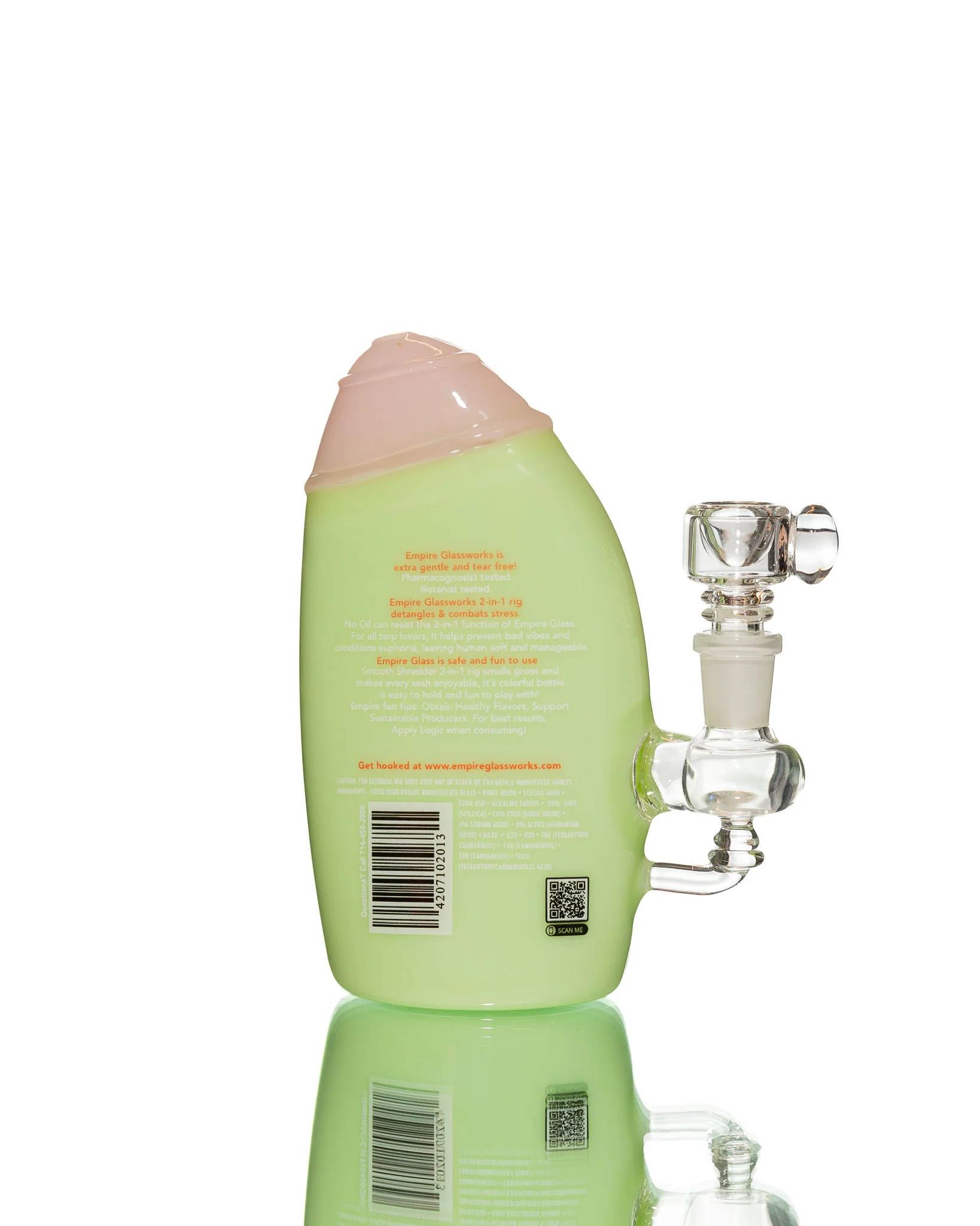 Empire Glassworks - Mini Rig - Watermelon Kush Shampoo Bottle - Image 4