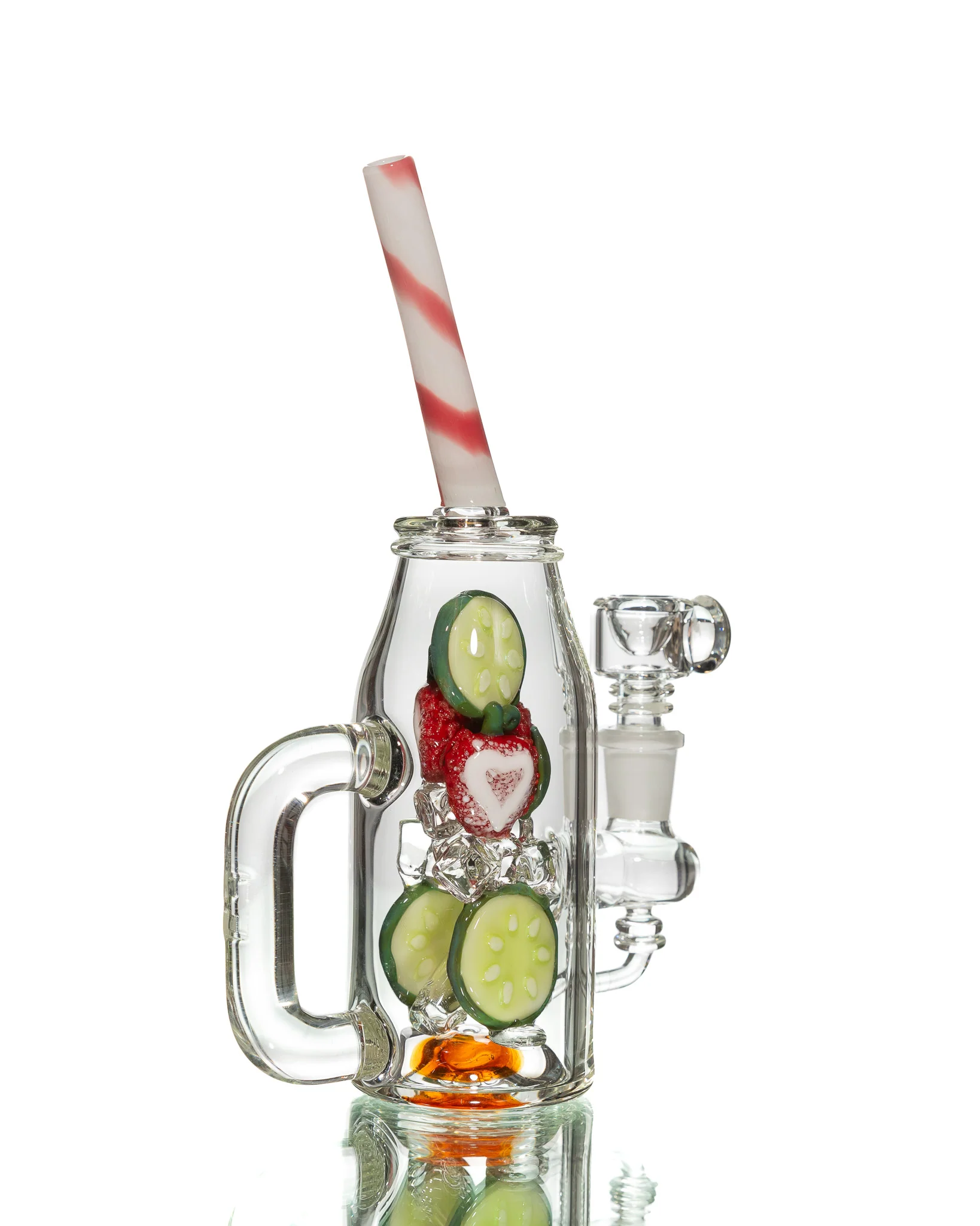 Empire Glassworks - Water Pipe - Icy Strawberry Cucumber Detox - Image 4
