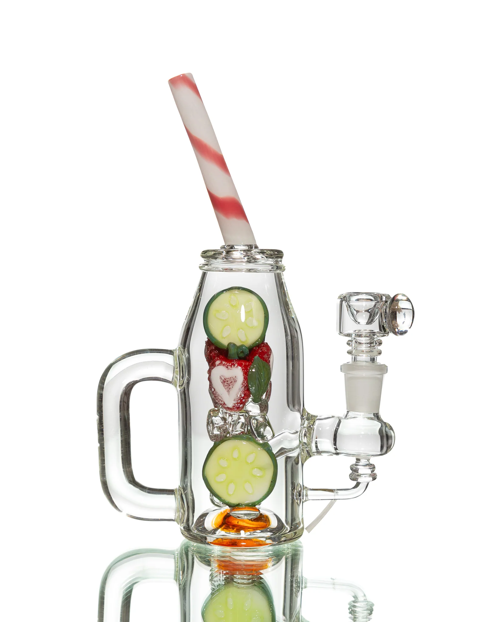 Empire Glassworks - Water Pipe - Icy Strawberry Cucumber Detox - Image 5