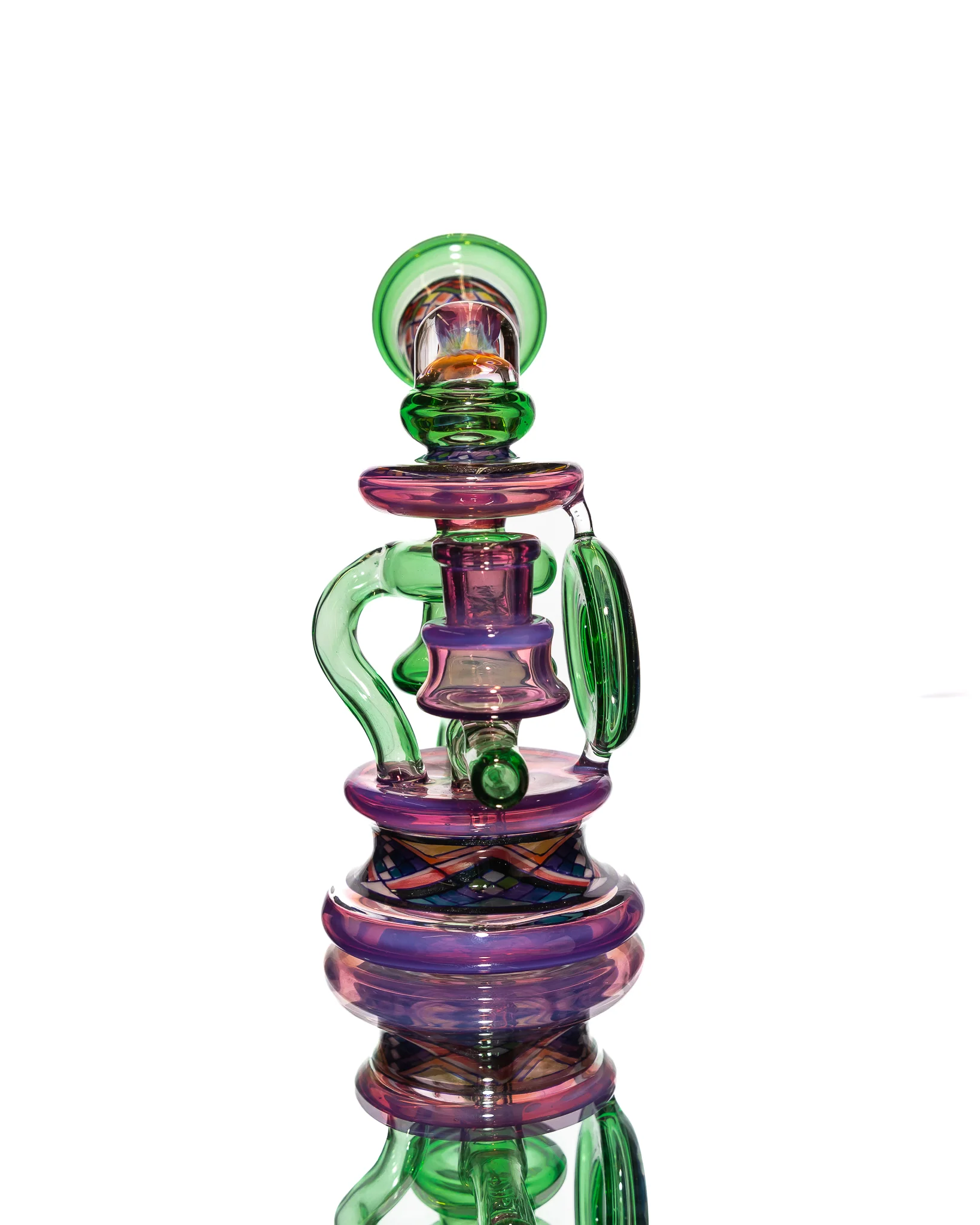 Freeek Glass- Single Uptake Terpcycler - Green & Purple - Image 5