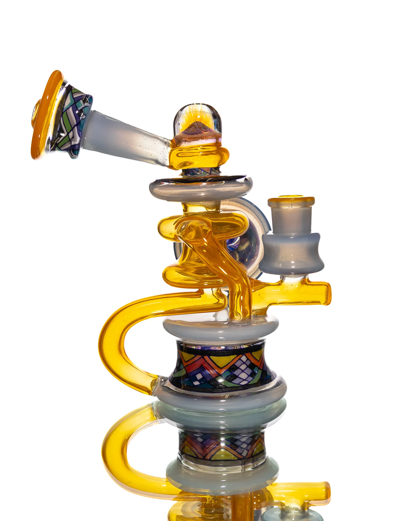 Freeek Glass - Single Uptake Terpcycler - Orange & Blue - Image 3