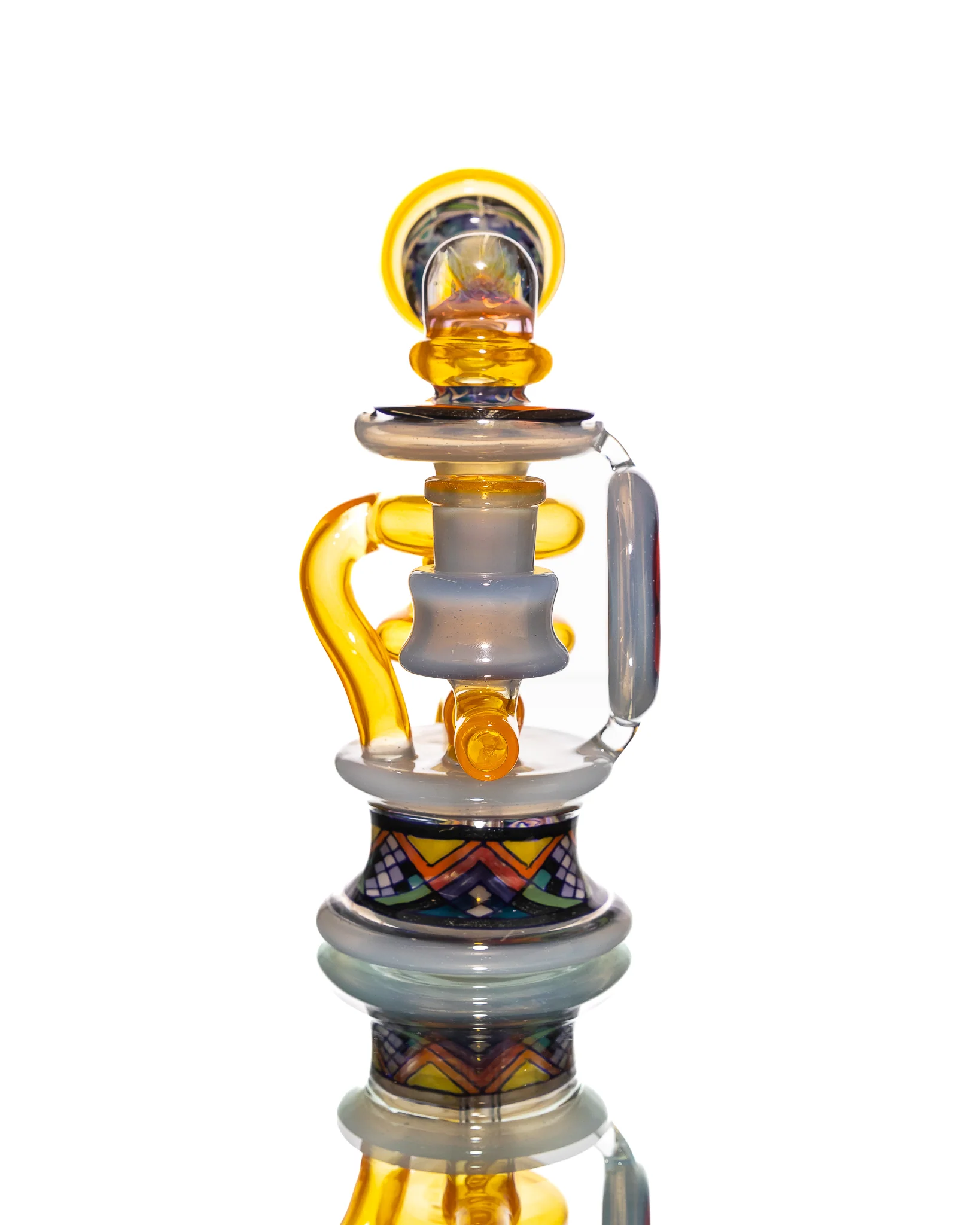Freeek Glass - Single Uptake Terpcycler - Orange & Blue - Image 4