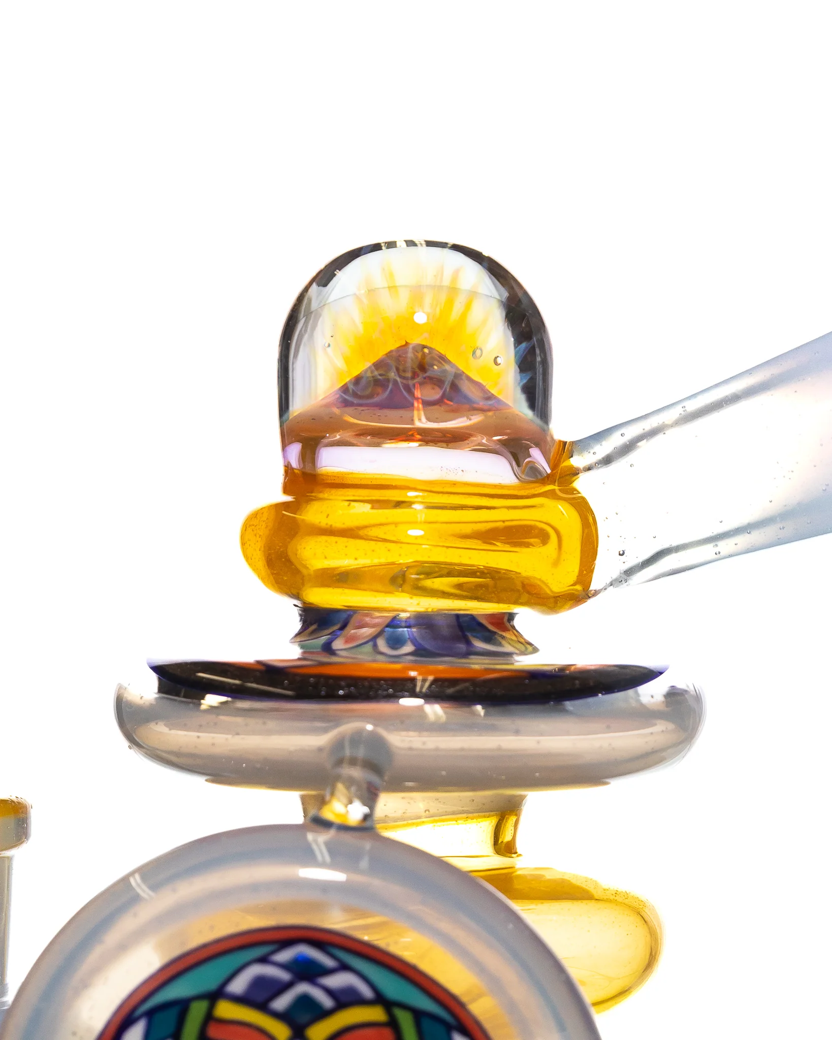 Freeek Glass - Single Uptake Terpcycler - Orange & Blue - Image 5