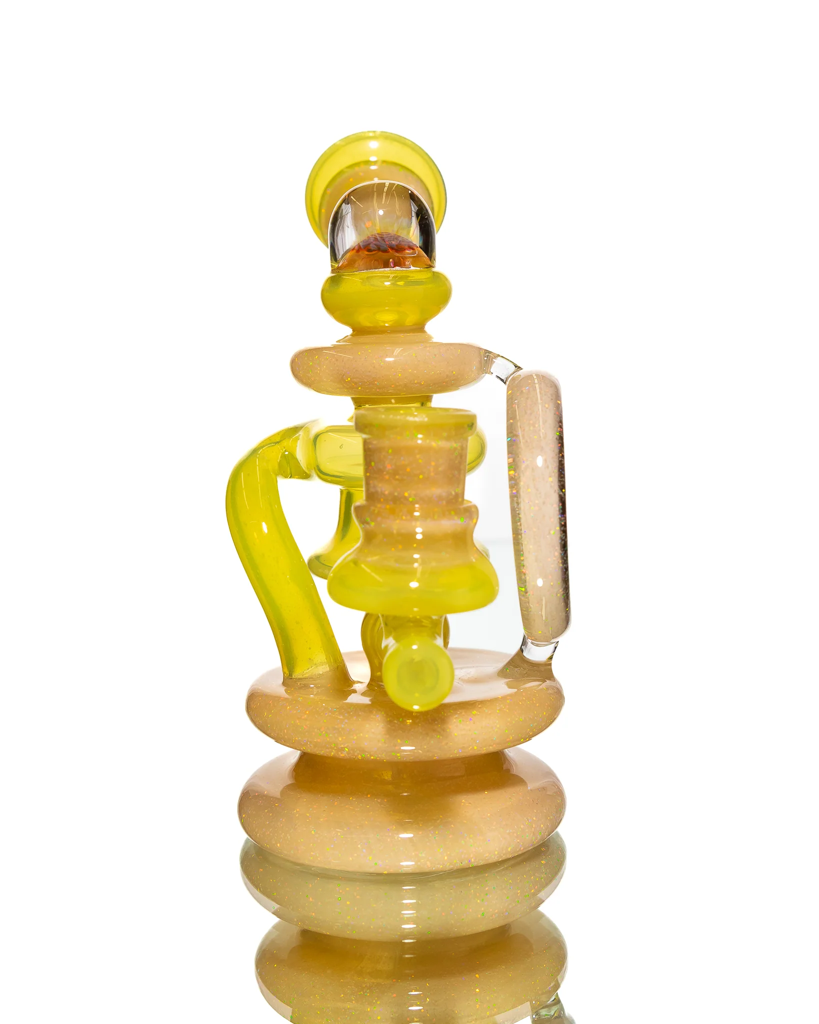 Freeek Glass - Single Uptake Terpcycler - Yellow & Tan - Image 4