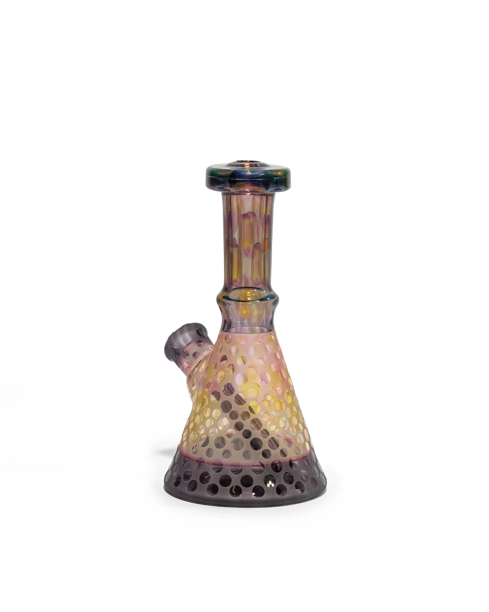 Gobs Glass - Beaker - Purple & Yellow - Image 3