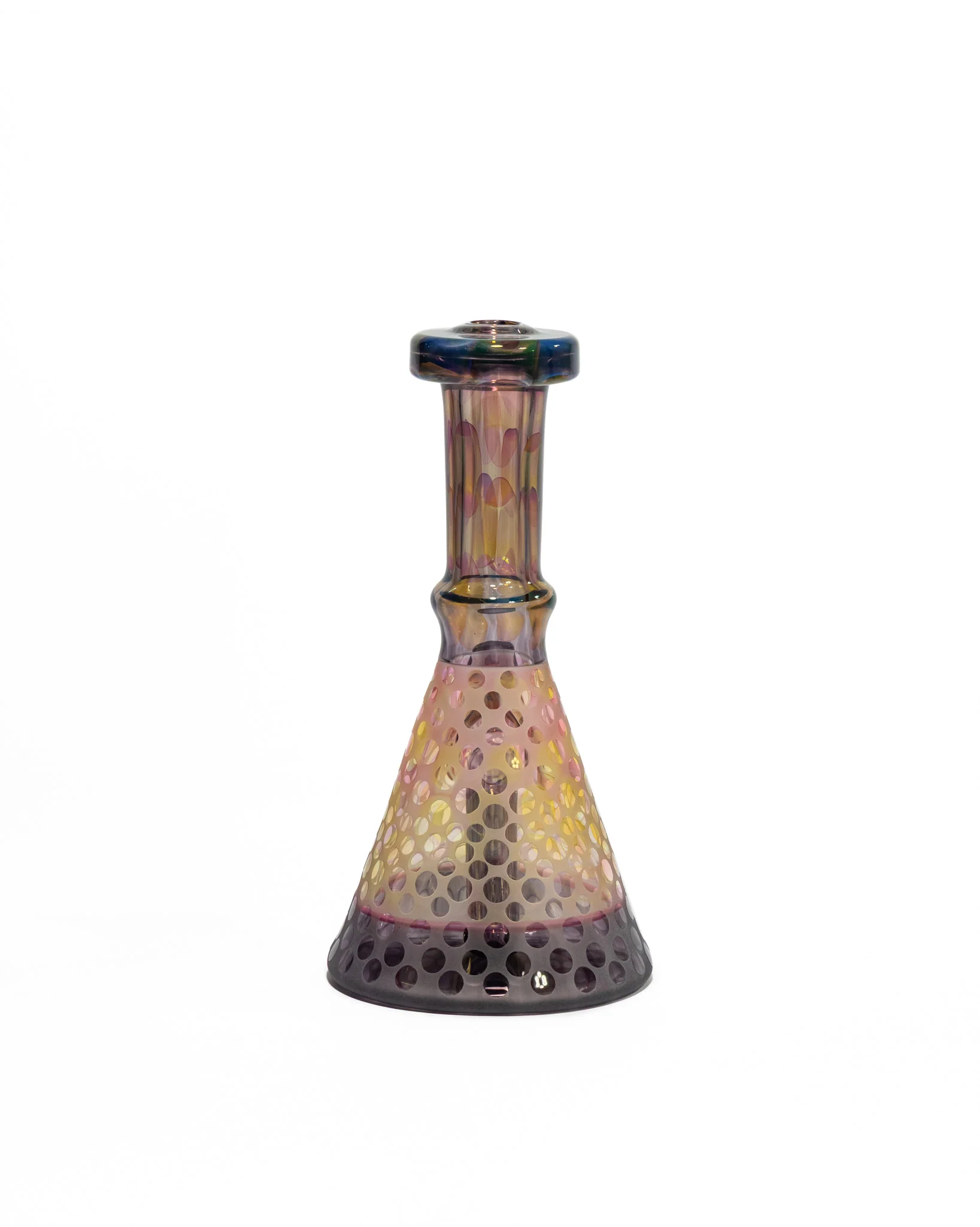 Gobs Glass - Beaker - Purple & Yellow - Image 4