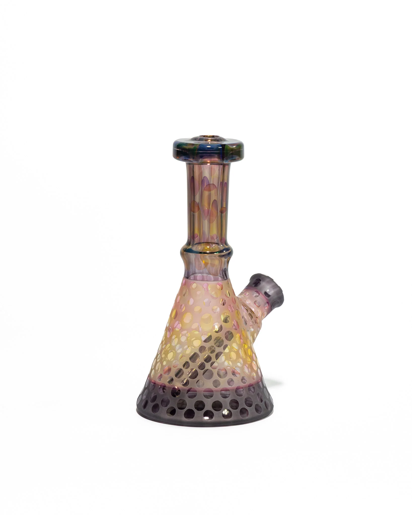 Gobs Glass - Beaker - Purple & Yellow - Image 5
