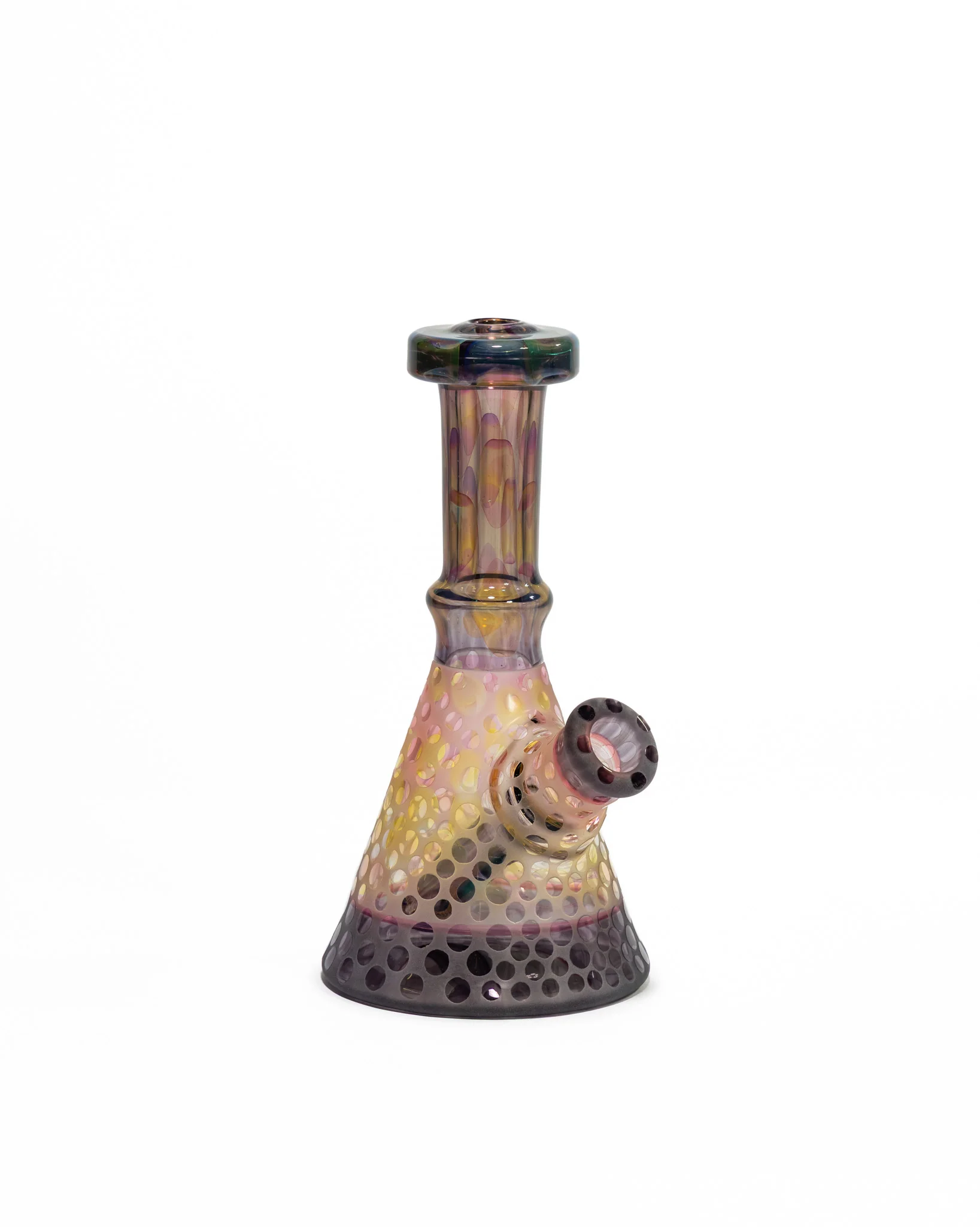 Gobs Glass - Beaker - Purple & Yellow - Image 7