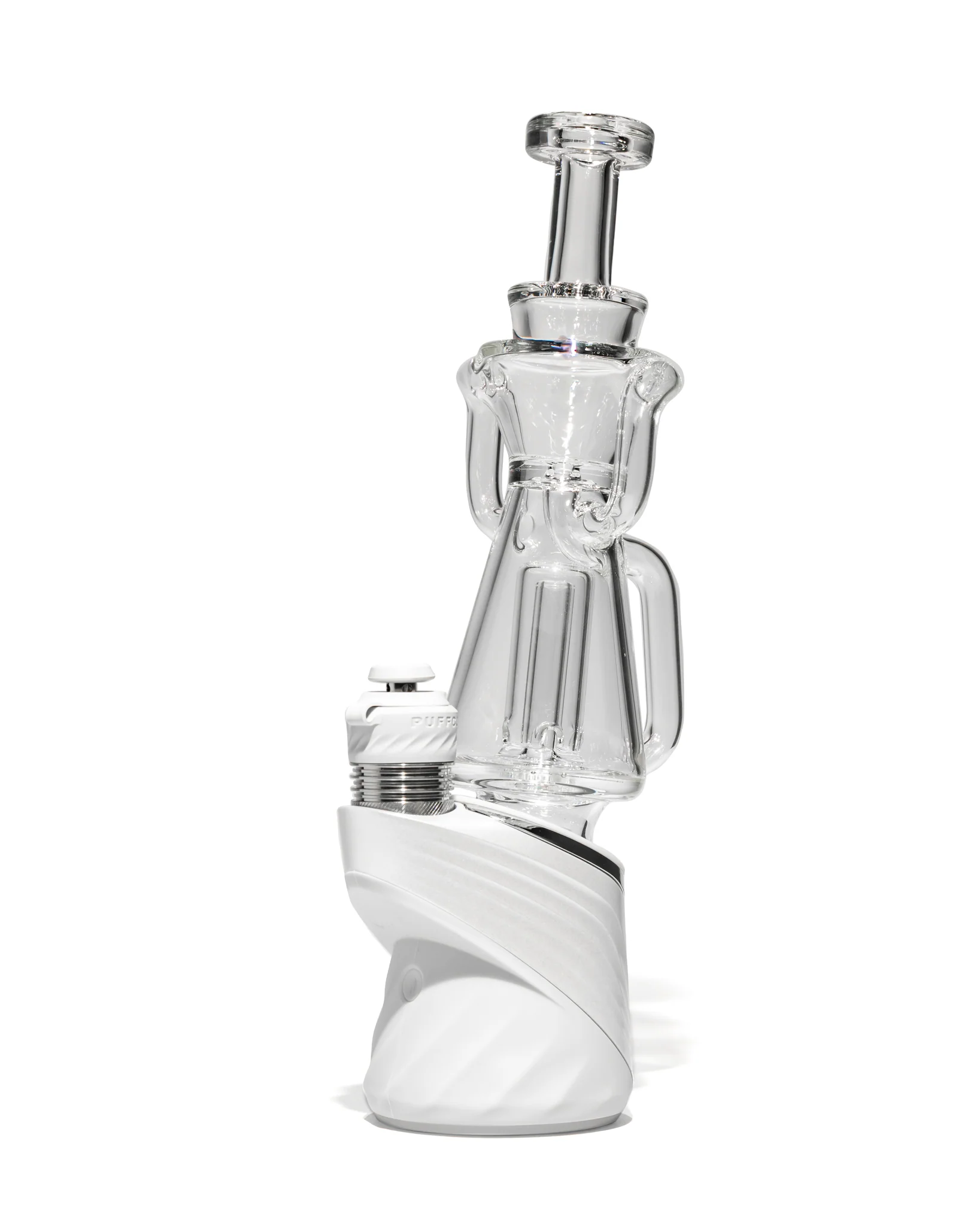 Greek Glass - Puffco Dual Uptake Recycler - Clear - Image 10