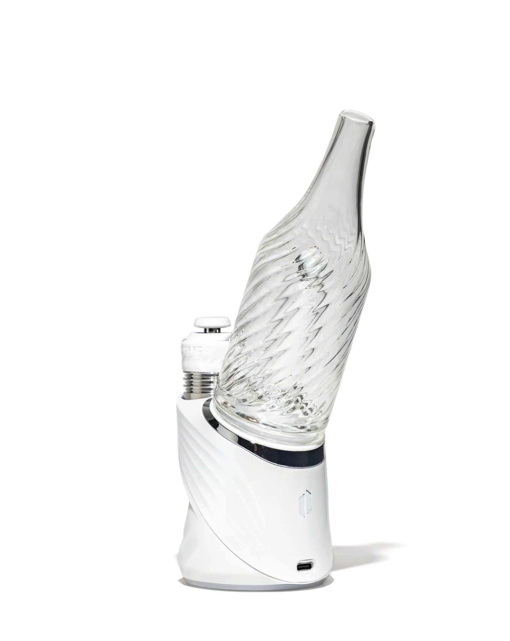 Greek Glass - Opal Scallop Puffco Attachment - Clear - Image 4