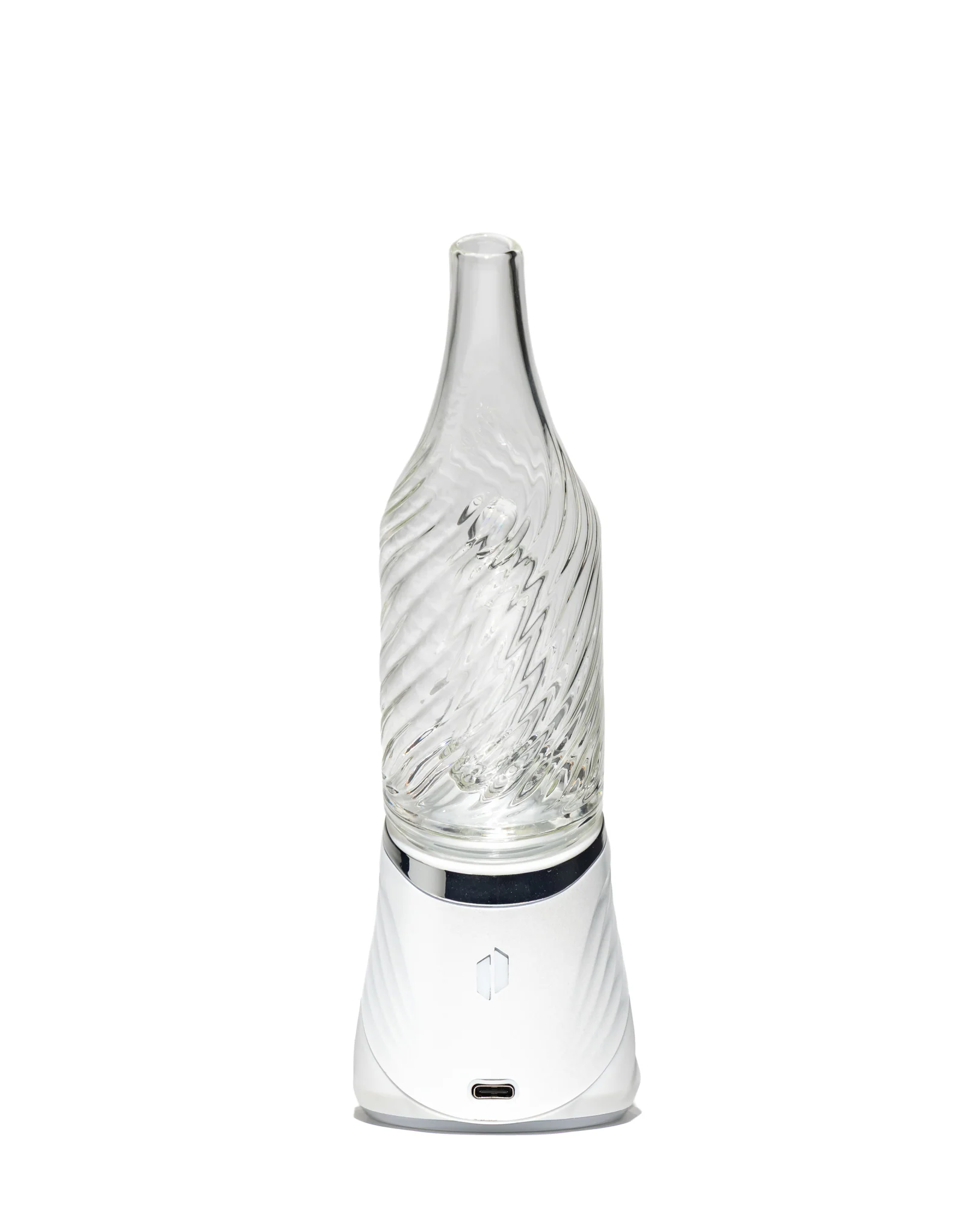 Greek Glass - Opal Scallop Puffco Attachment - Clear - Image 5