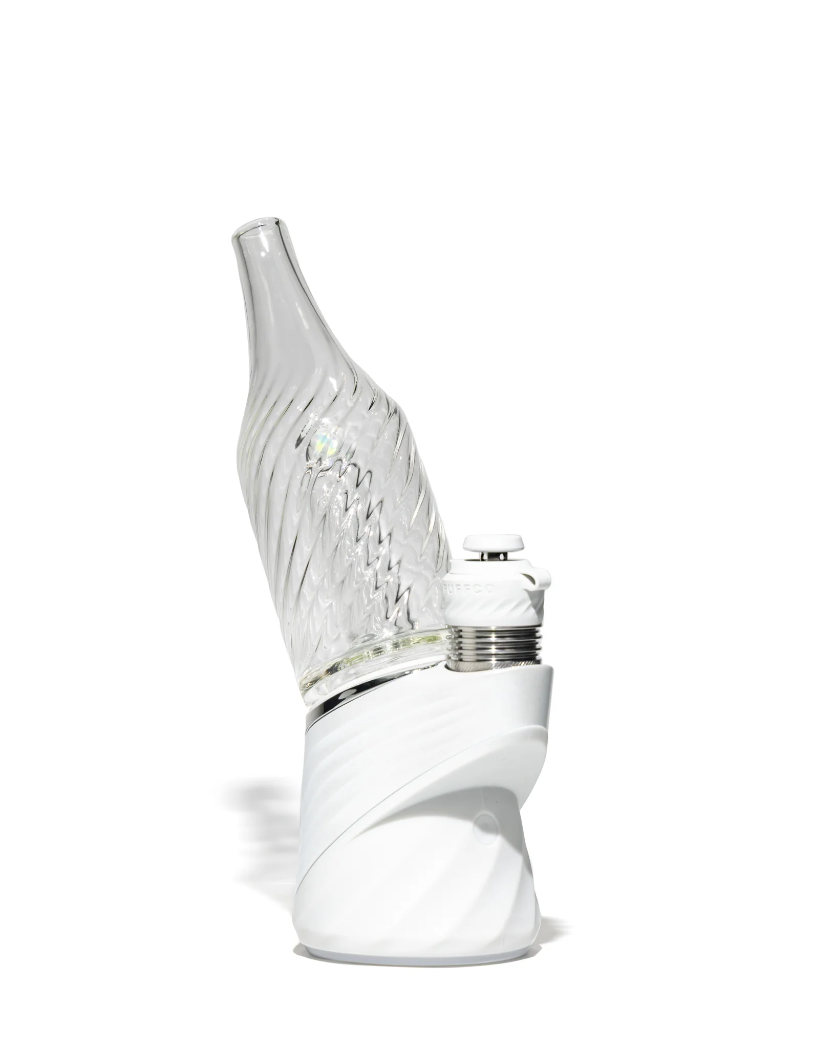 Greek Glass - Opal Scallop Puffco Attachment - Clear - Image 8