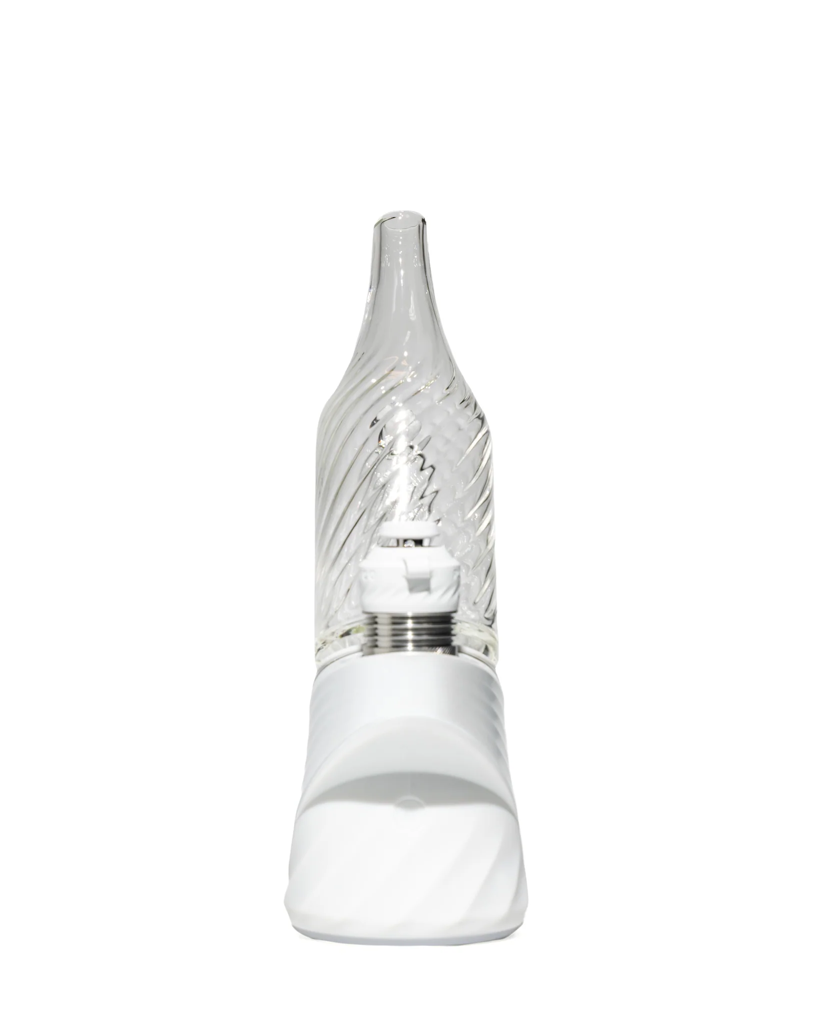Greek Glass - Opal Scallop Puffco Attachment - Clear - Image 9